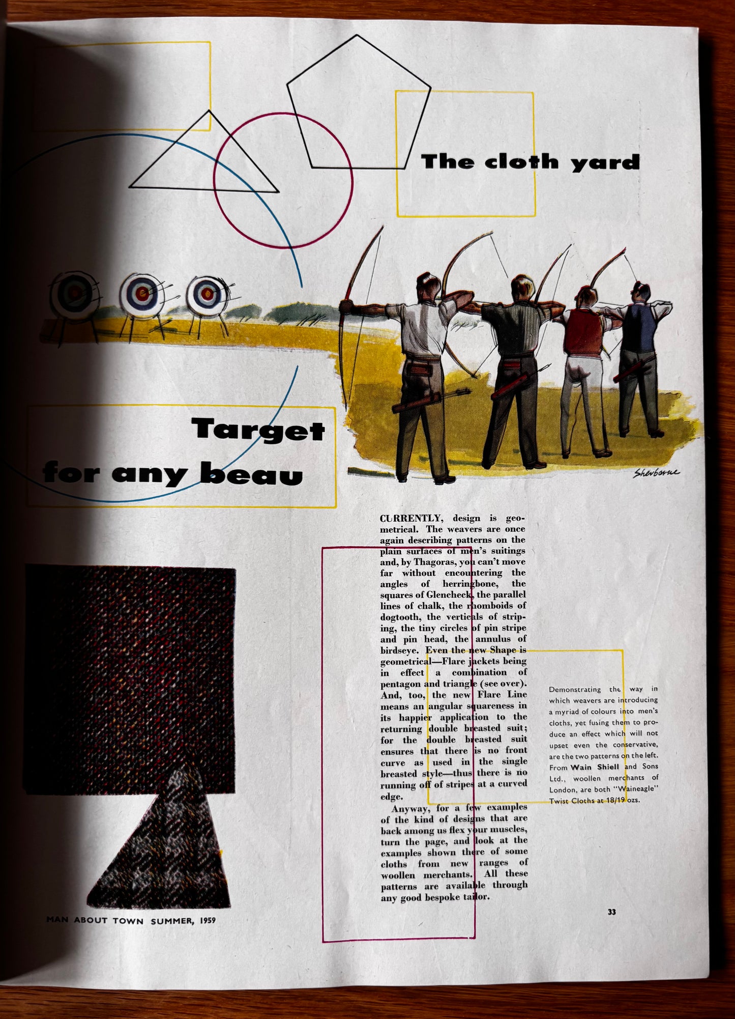 1950’s MAN ABOUT TOWN Magazine Summer 1959 Men’s Style Tailoring VINTAGE