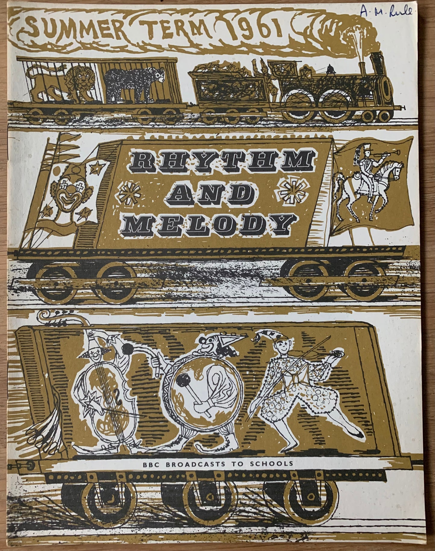 Hoyle Walter RHYTHM AND MELODY 1961 BBC Broadcasts To Schools SONGBOOK - transpontinebooks