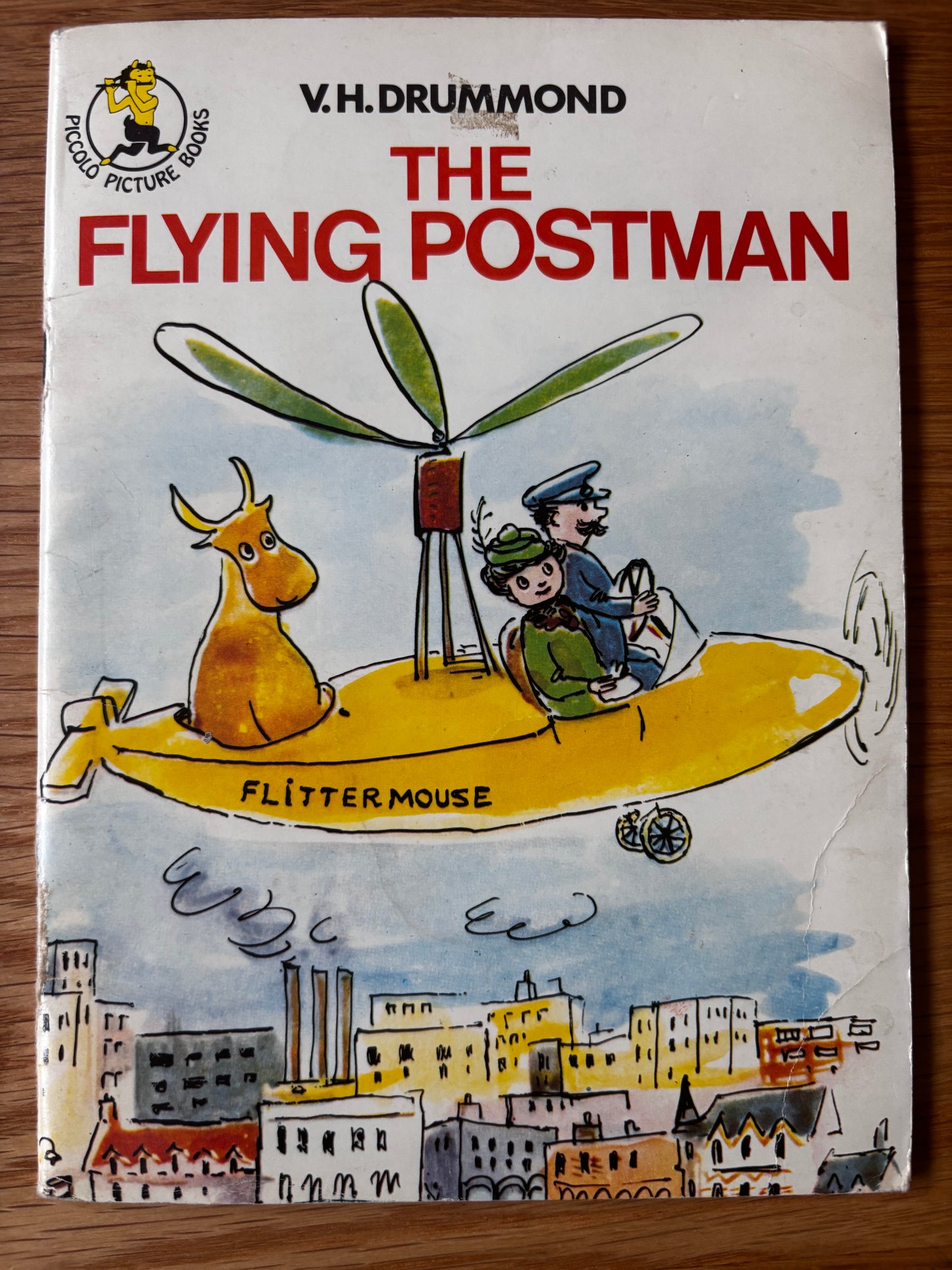 Violet H Drummond THE FLYING POSTMAN 1973 PB Pan Books ILLUS V H COW TALE