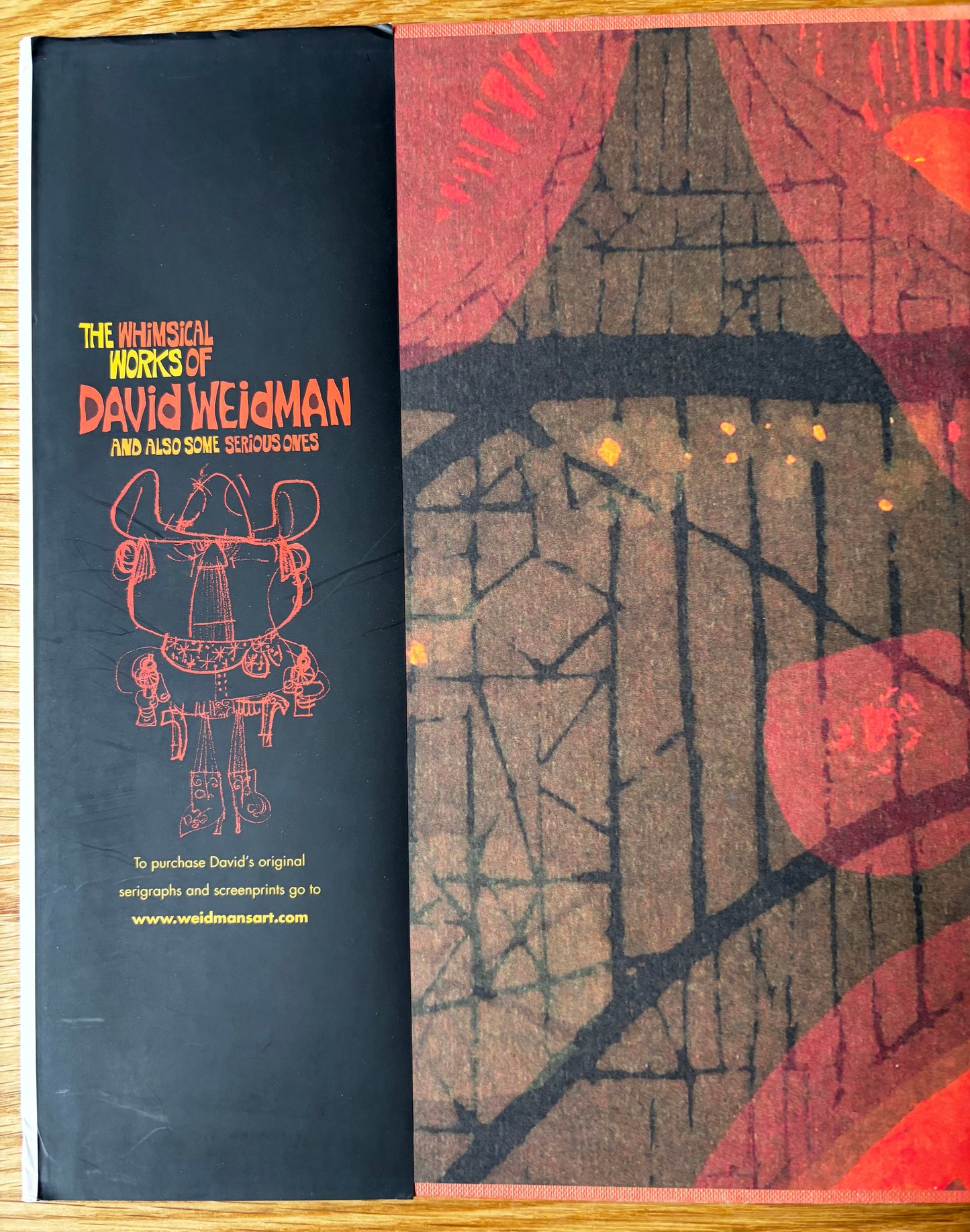 THE WHIMSICAL WORLD OF DAVID WEIDMAN 1st Ed DJ 2008 ART 70’s