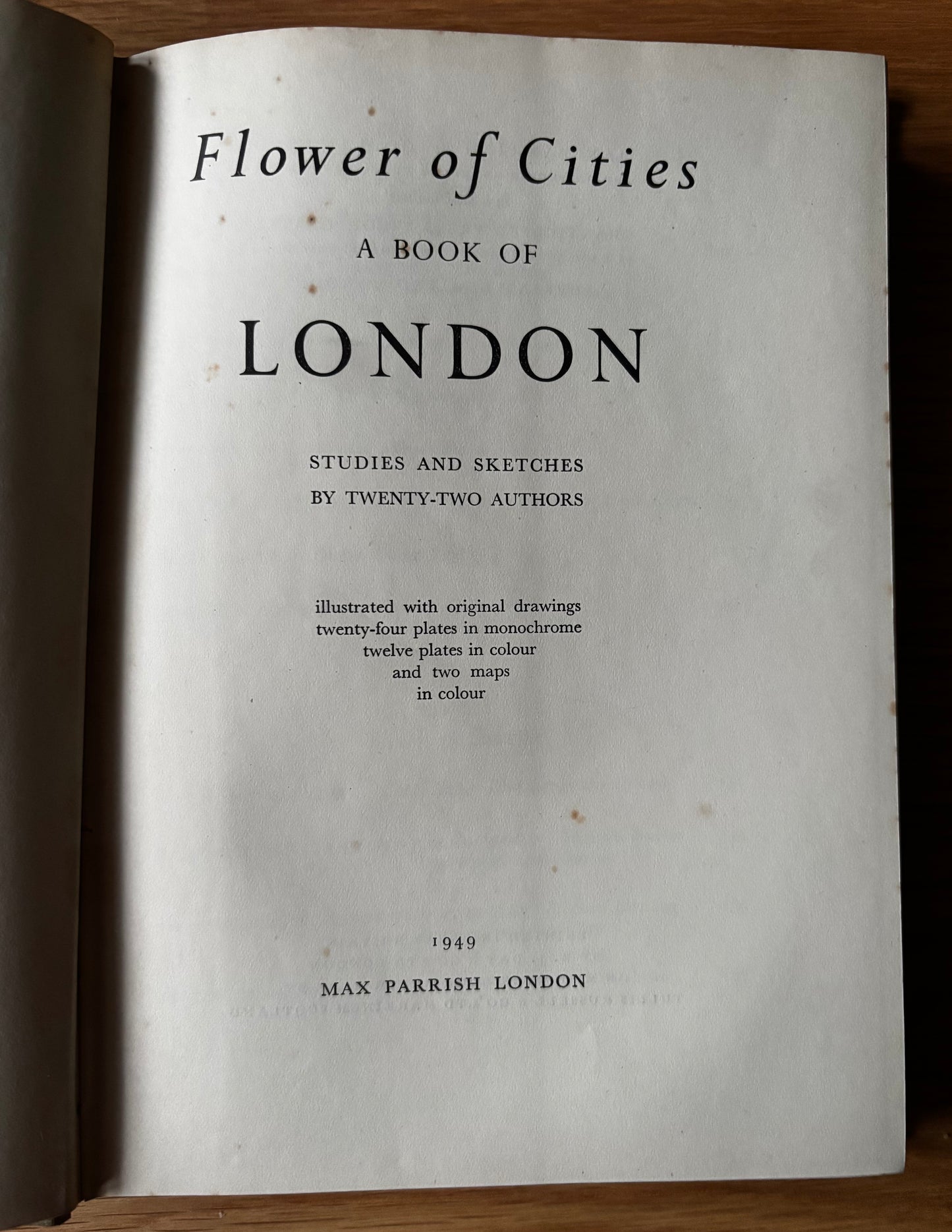 Barbara Jones FLOWER OF CITIES 1st Ed 1949 DJ Edward Bawden John Minton BOOK OF LONDON