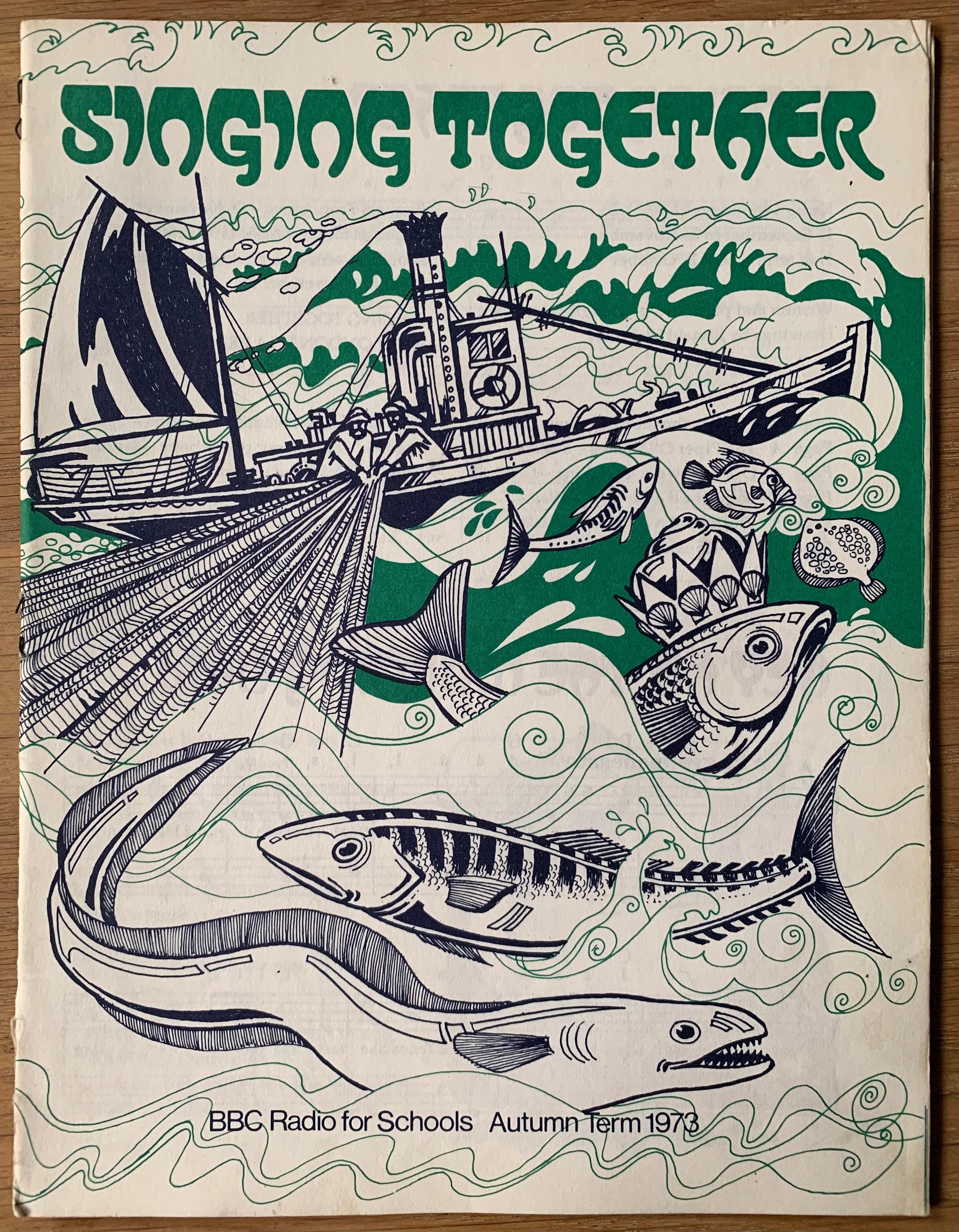 Ron McTrusty SINGING TOGETHER BBC 1973 Radio For Schools BOOKLET ART SONG BOOK - transpontinebooks