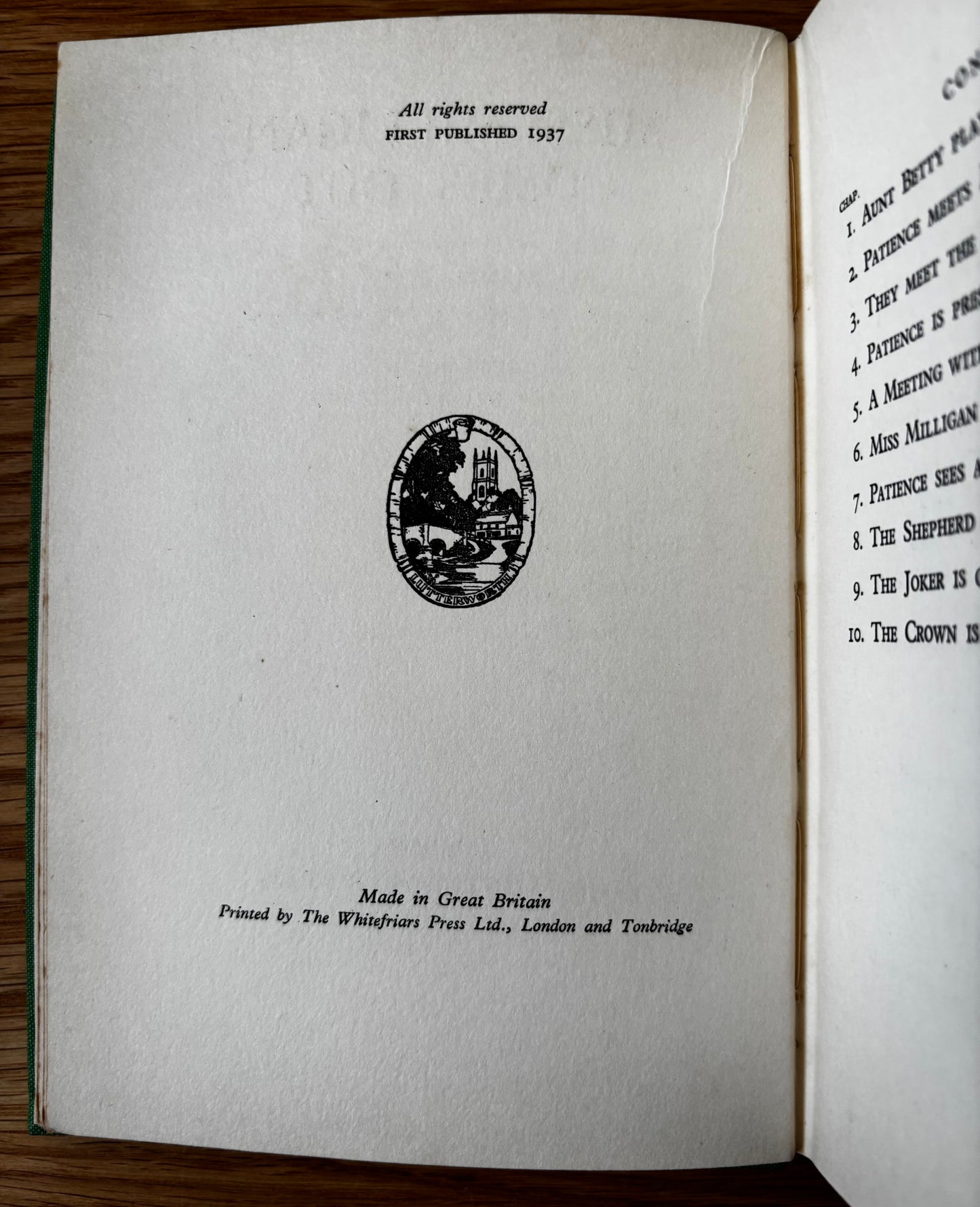 1930’s Mary Stella Edwards MISS MILLIGAN COMES OUT 1st DJ 1937 Lutterworth Press