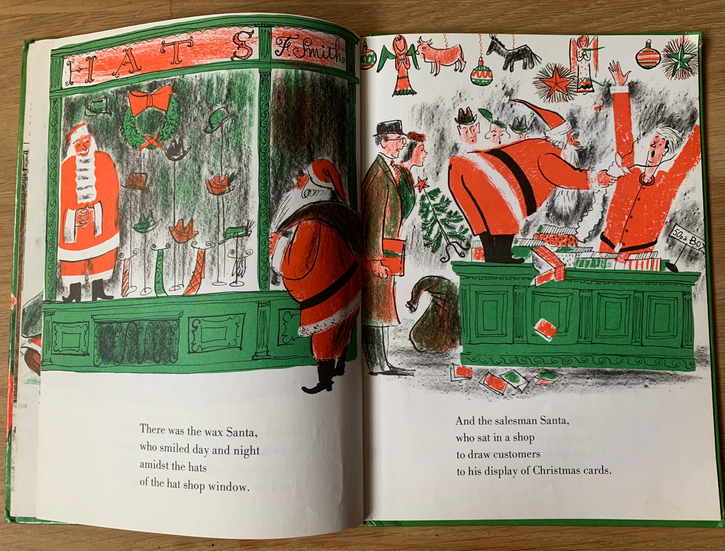 Roger Duvoisin ONE THOUSAND CHRISTMAS BEARDS 1978 2nd Imp SANTA CLAUS STORY