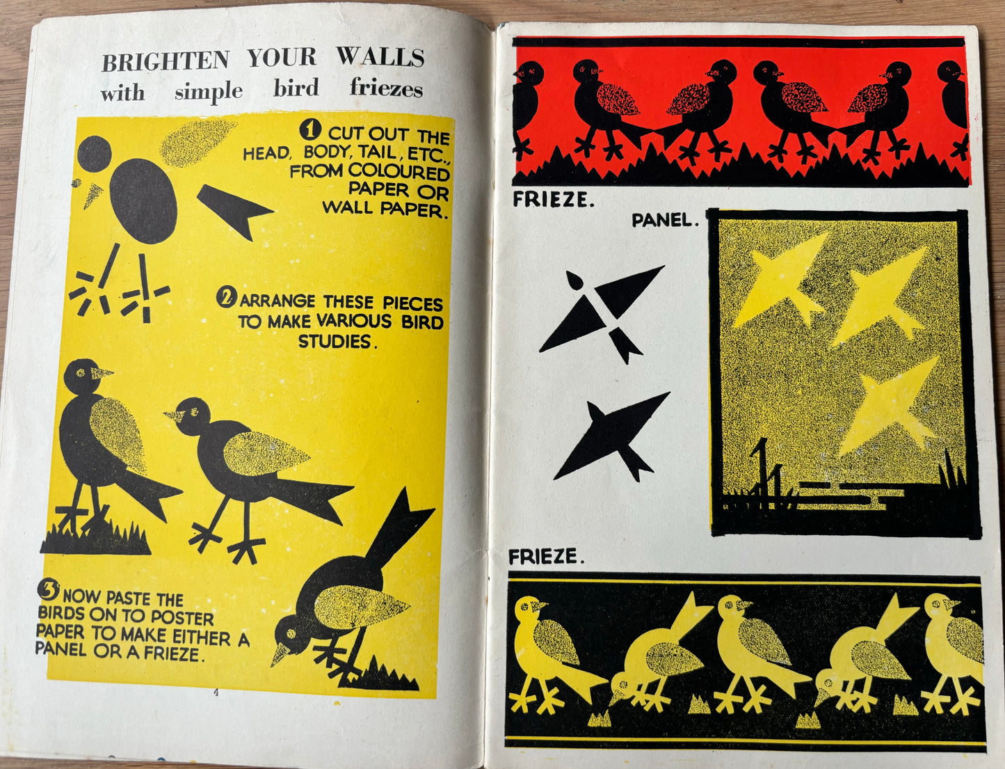 1950 ART AND CRAFT MAGAZINE Lettering CHILD EDUCATION Decorated Boxes - transpontinebooks