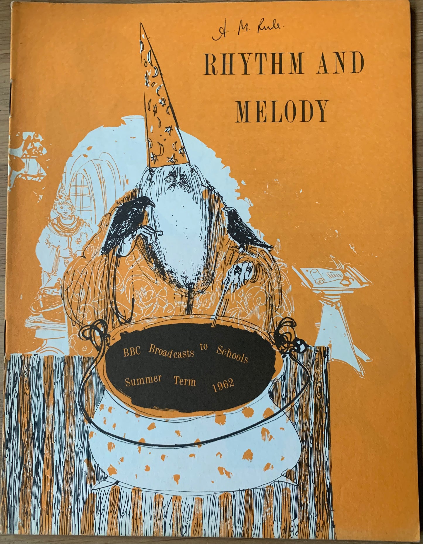 Wildsmith Brian RHYTHM and MELODY 1962 BBC Song Book WIZARD Illustrated - transpontinebooks