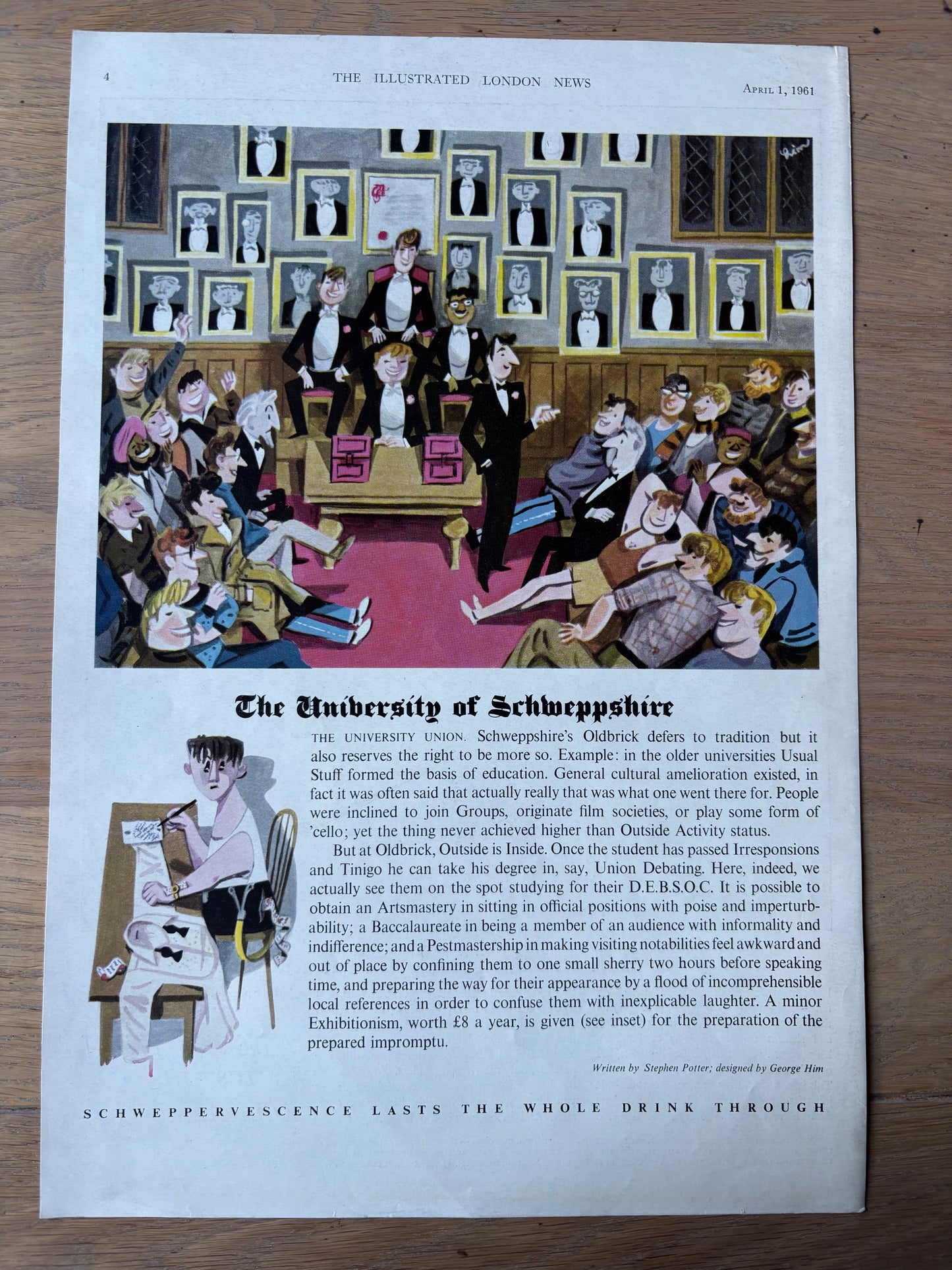 Vintage 60's SANDERSON FABRICS Advert 1961 TOULOUSE LAUTREC PRINT