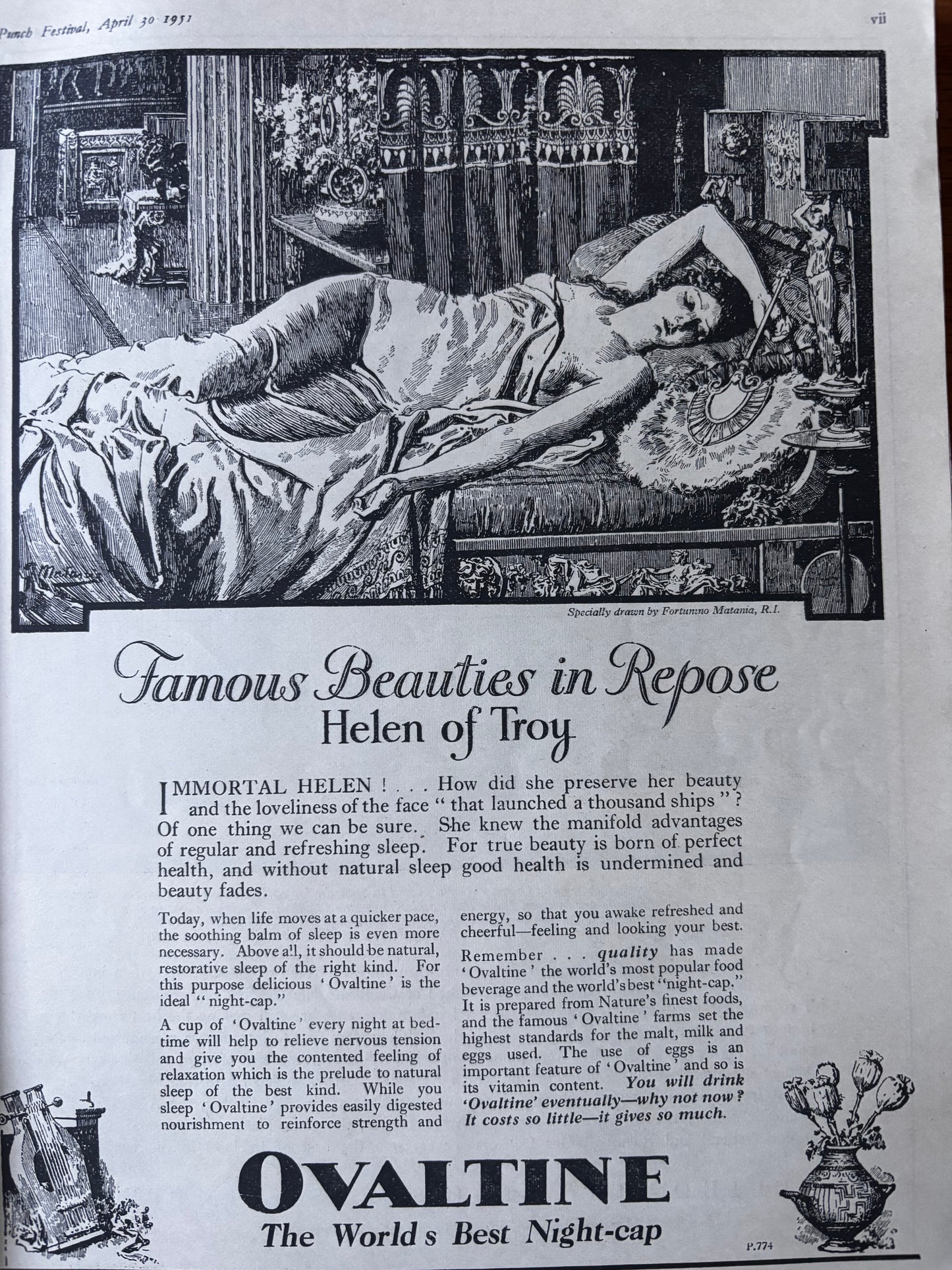 Fougasse PUNCH MAGAZINE Festival Of Britain April 1951 VINTAGE Adverts Ronald Searle