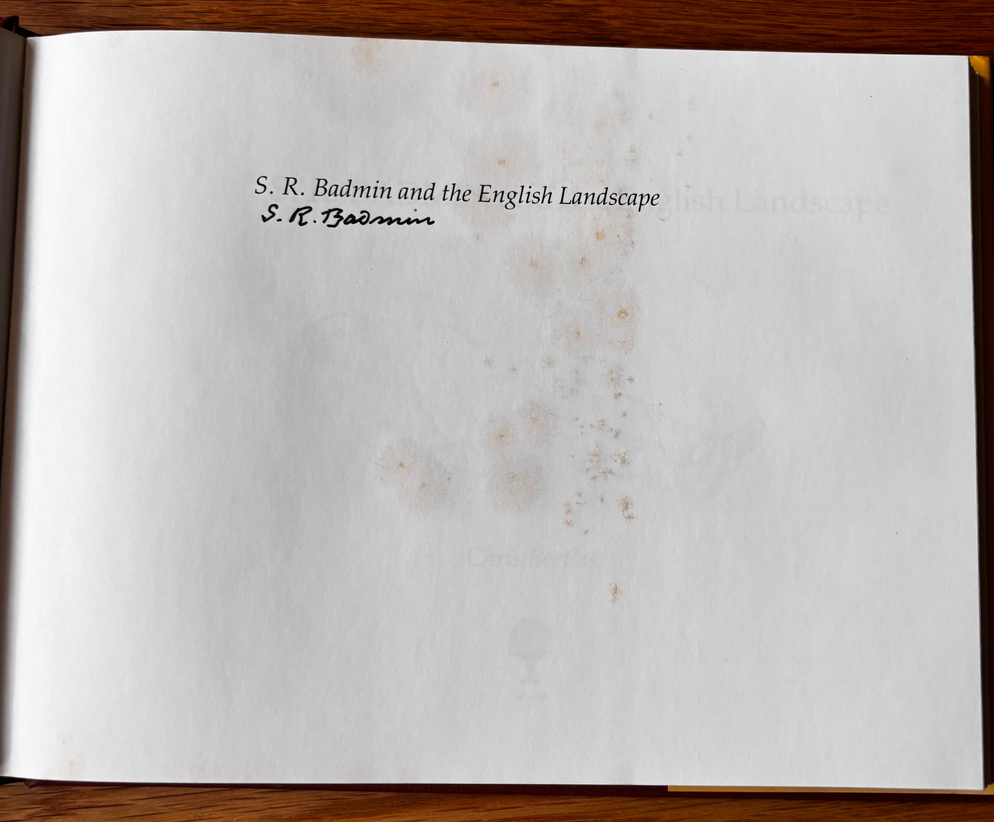 S R Badmin Signed THE ENGLISH LANDSCAPE 1985 ART Chris Beetles ILLUSTRATIONS