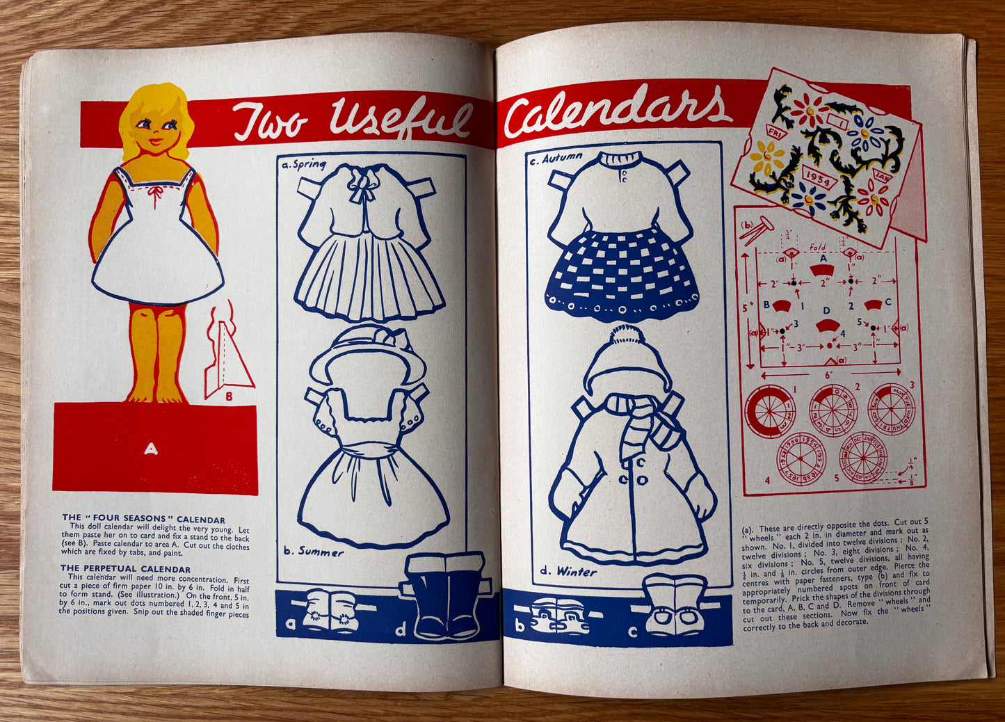 Vintage ART AND CRAFT EDUCATION CHRISTMAS MAGAZINE January 1954 School Crafts CHILD