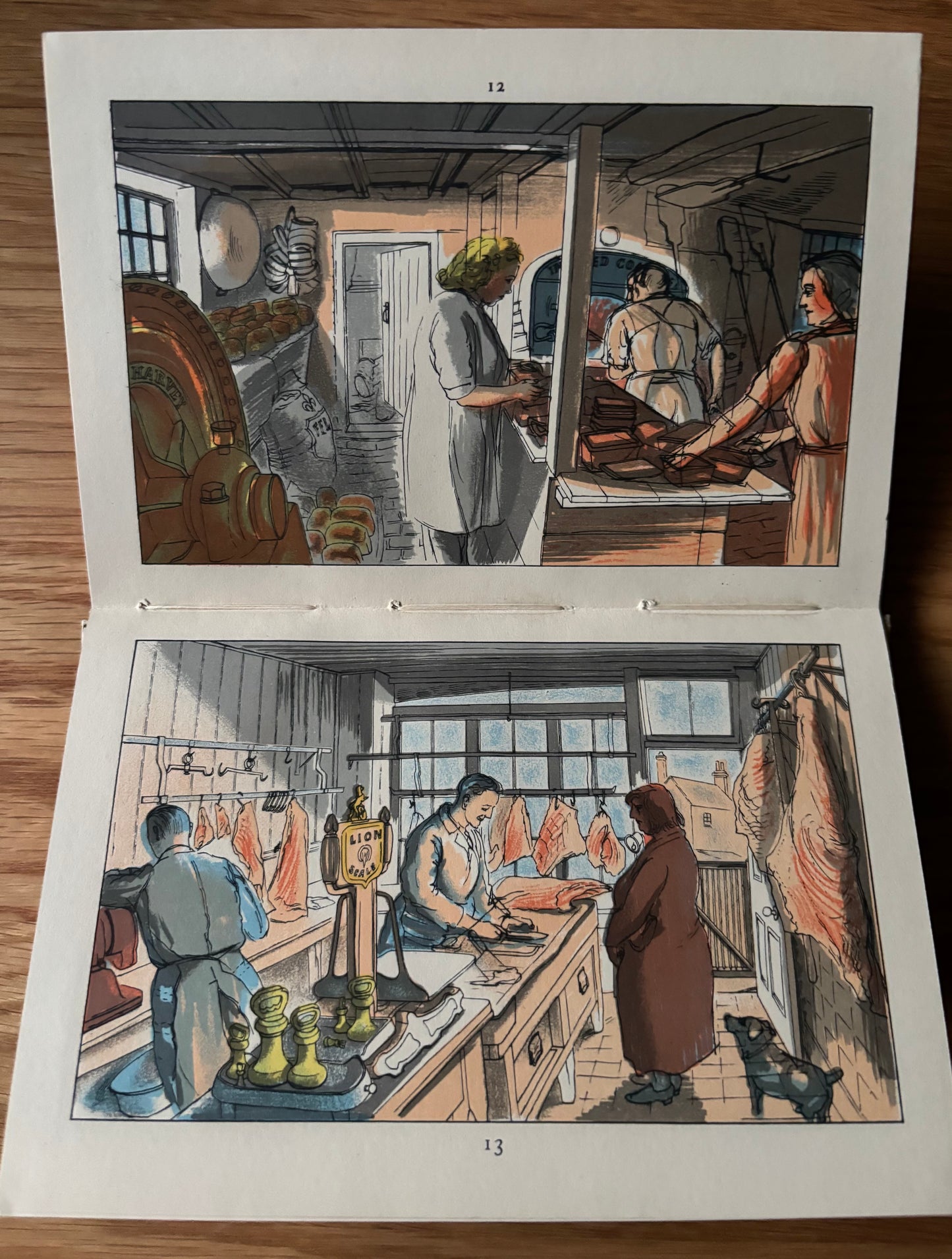 Edward Bawden LIFE IN AN ENGLISH VILLAGE King Penguin 1949 16 PLATES ART K51