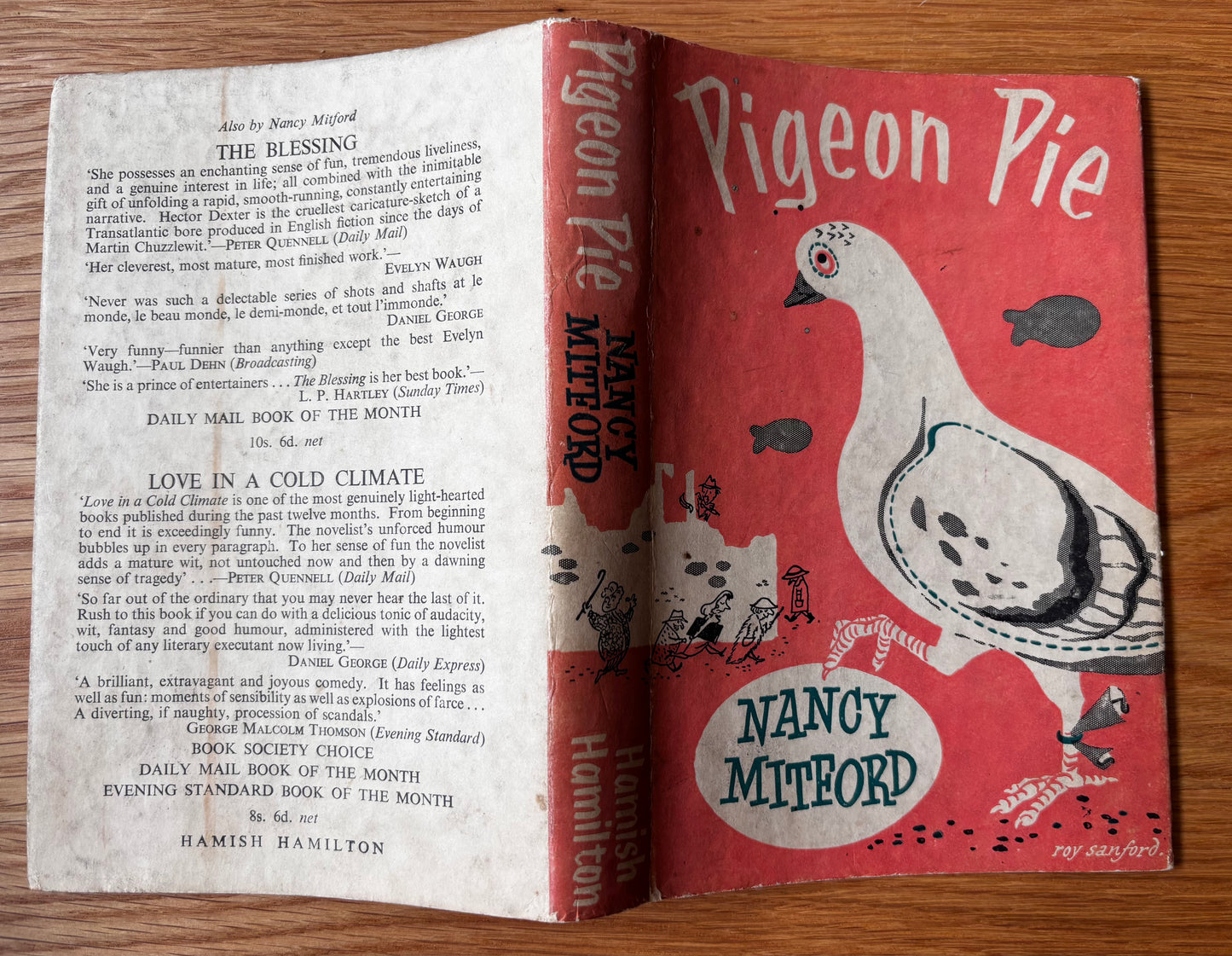 Nancy Mitford PIGEON PIE 1952 DJ 2nd Ed Roy Sanford Hamish Hamilton