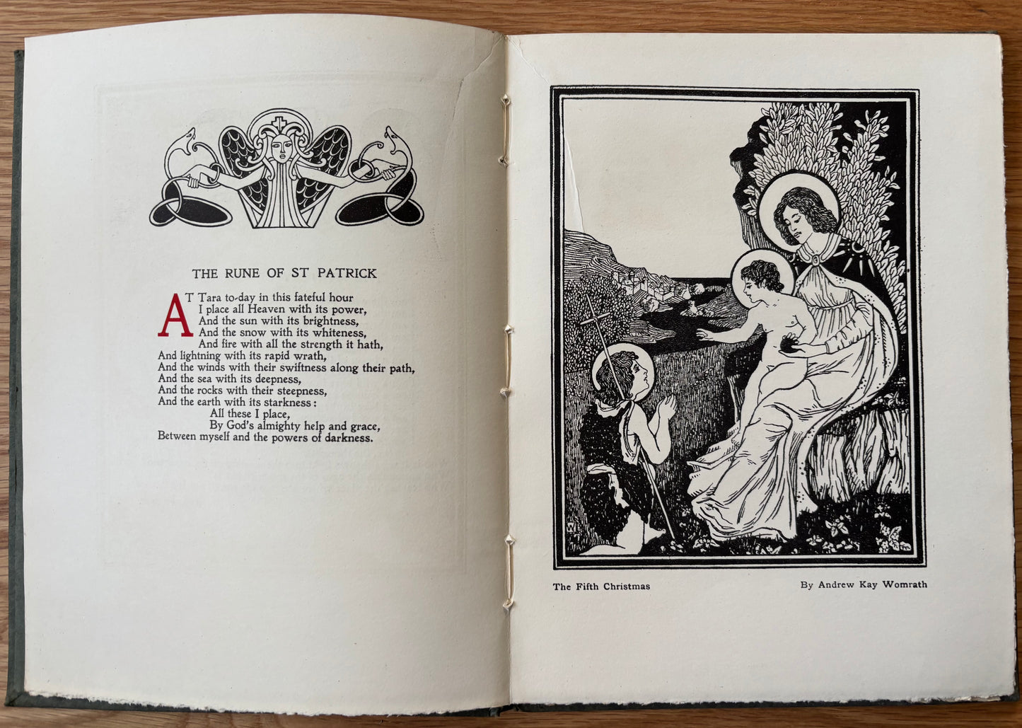CELTIC POETRY WIND IN THE PINES John Duncan Art Nouveau 1922 Foulis SCOTTISH
