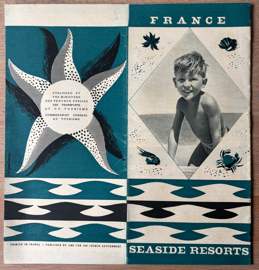Vintage FRANCE SEASIDE RESORTS Tourist Booklet French Travel Office J Dizambourg