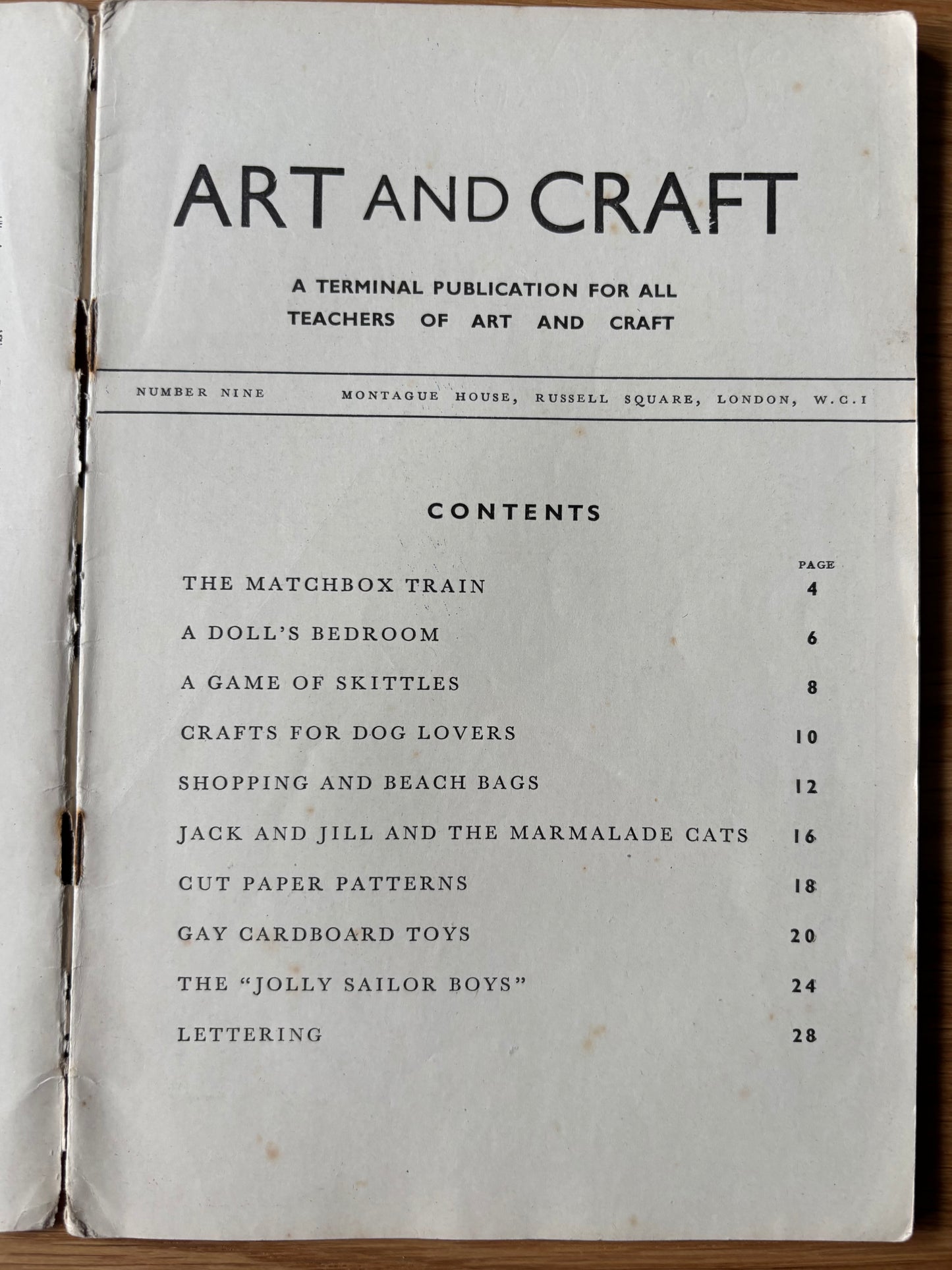1950 ART AND CRAFT Skittles MAGAZINE CHILD EDUCATION Design Patterns