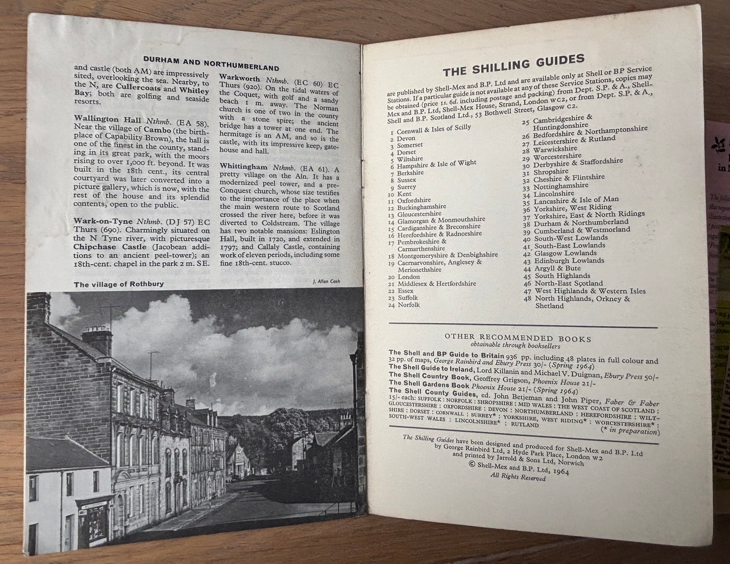 Barry Driscoll DURHAM & NORTHUMBERLAND SHELL SHILLING GUIDE 1964 Illustrated