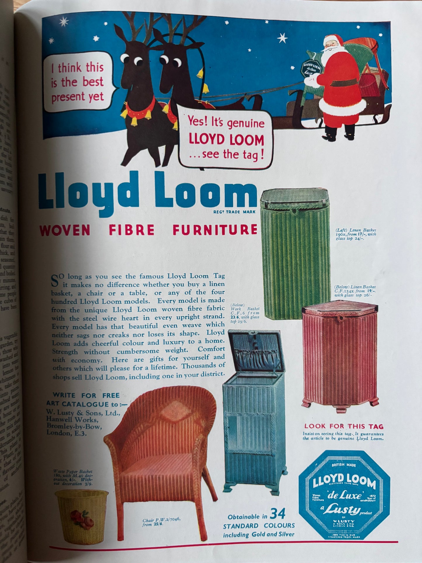 1930’s HOMES AND GARDENS Magazine December 1936 Illustrated ADVERTS