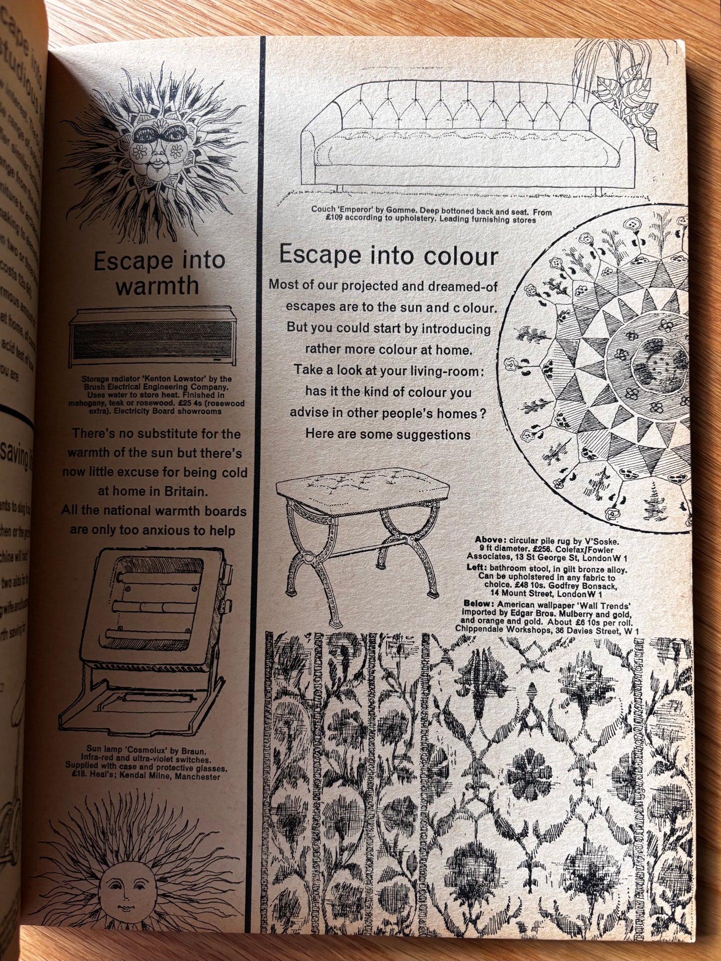 David Gentleman Print HOUSE AND GARDEN Magazine January 1967 Dalmatian Dog