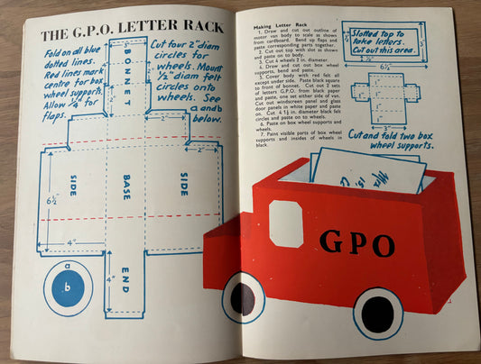 1951 ART AND CRAFT GPO Van MAGAZINE CHILD EDUCATION Floral Patterns - transpontinebooks