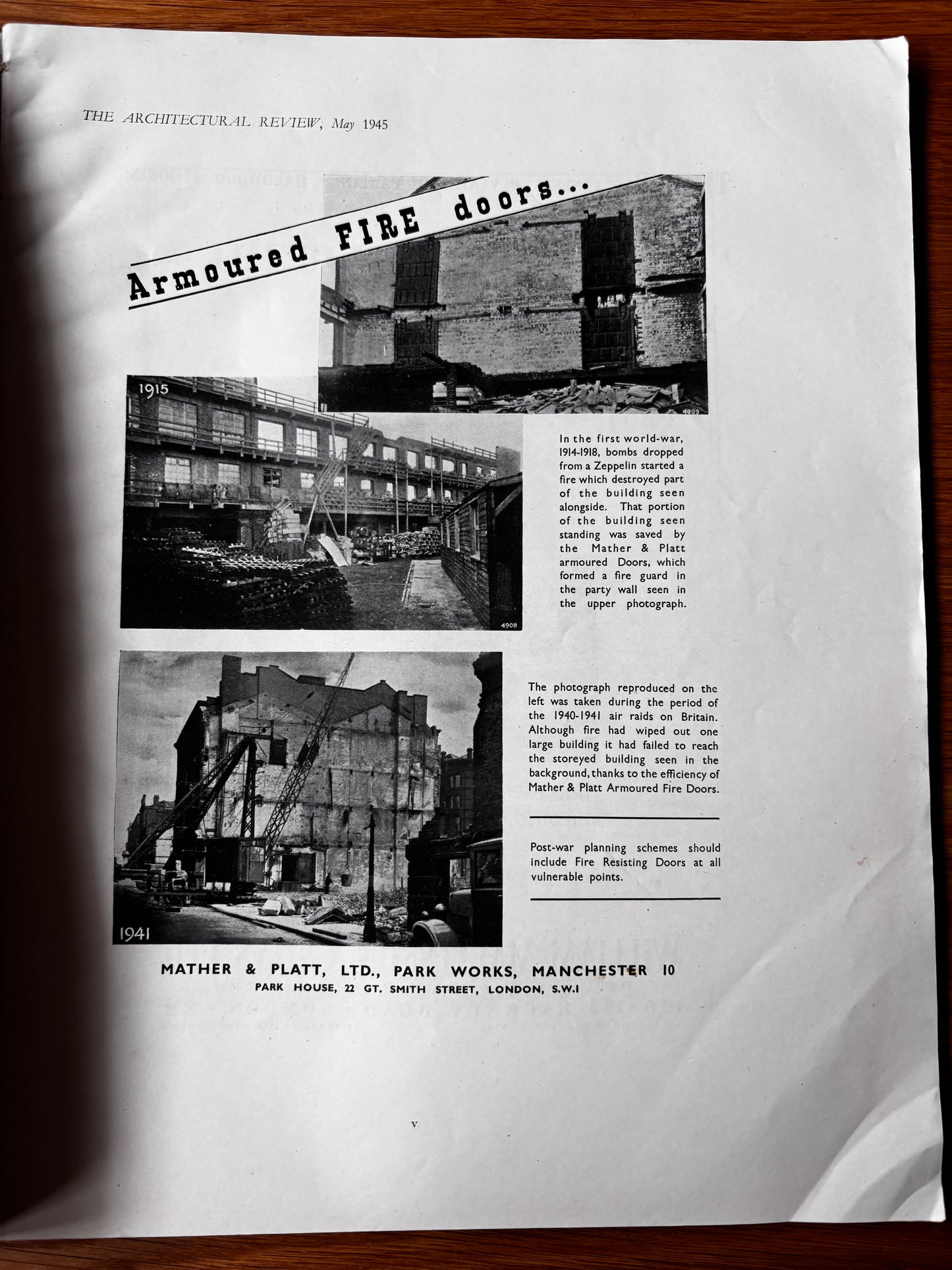 John Piper THE ARCHITECTURAL REVIEW May 1945 Anna Zinkeisen