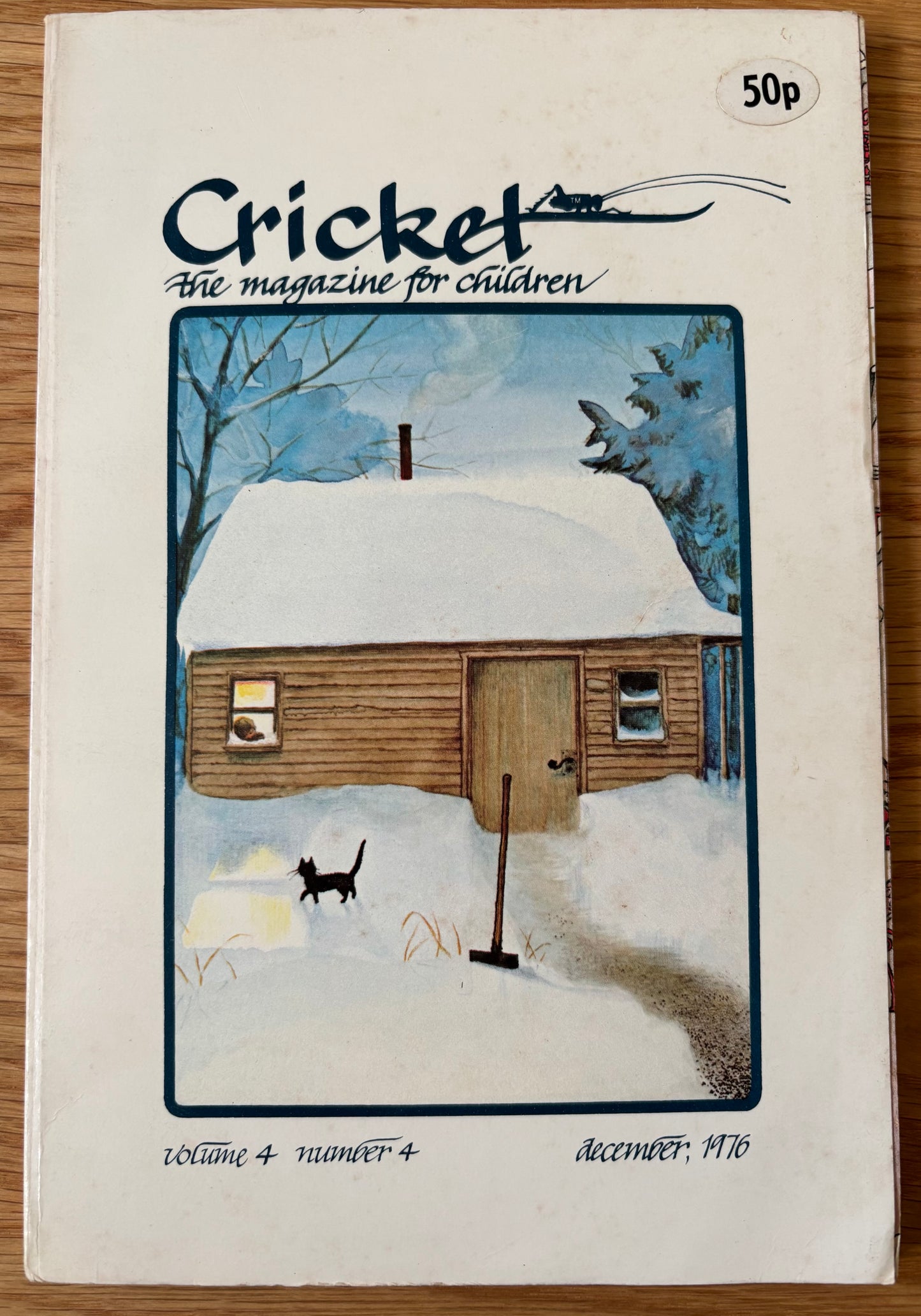 Erik Blegvad CRICKET Magazine DECEMBER 1976 Sylvia Plath Quentin Blake