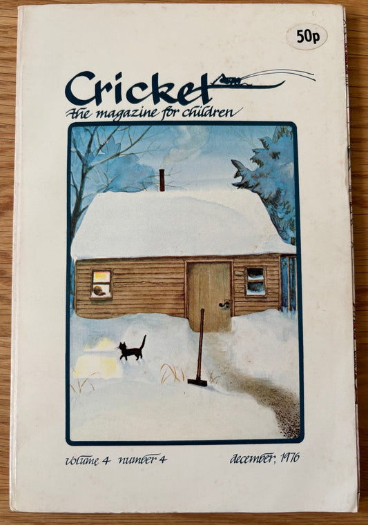 Erik Blegvad CRICKET Magazine DECEMBER 1976 Sylvia Plath Quentin Blake