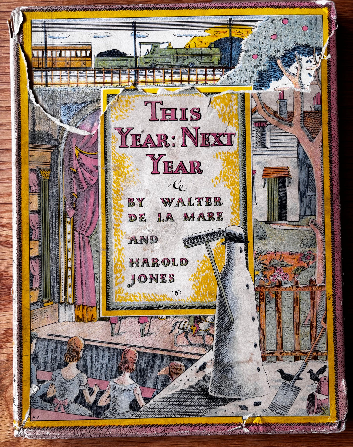Harold Jones THIS YEAR NEXT YEAR Walter De La Mare 1st Ed DJ 1937 Illustrated