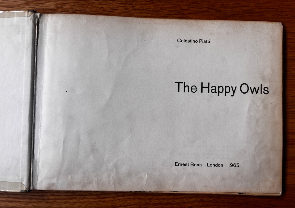CELESTINO PIATTI The Happy Owls 1965 1st Ernest Benn ILLUSTRATED