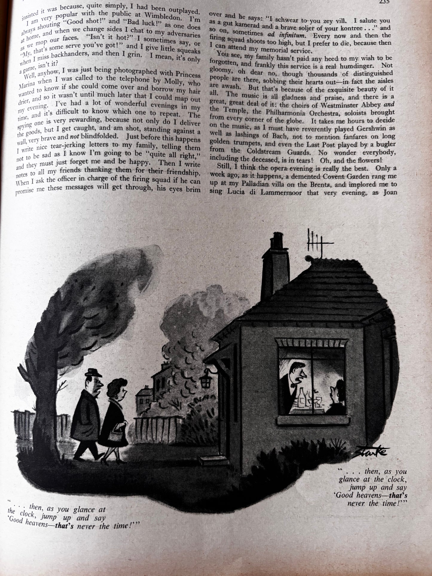 Andre Francois PUNCH MAGAZINE August 14 1963 PUB CHELSEA PENSIONER Summer