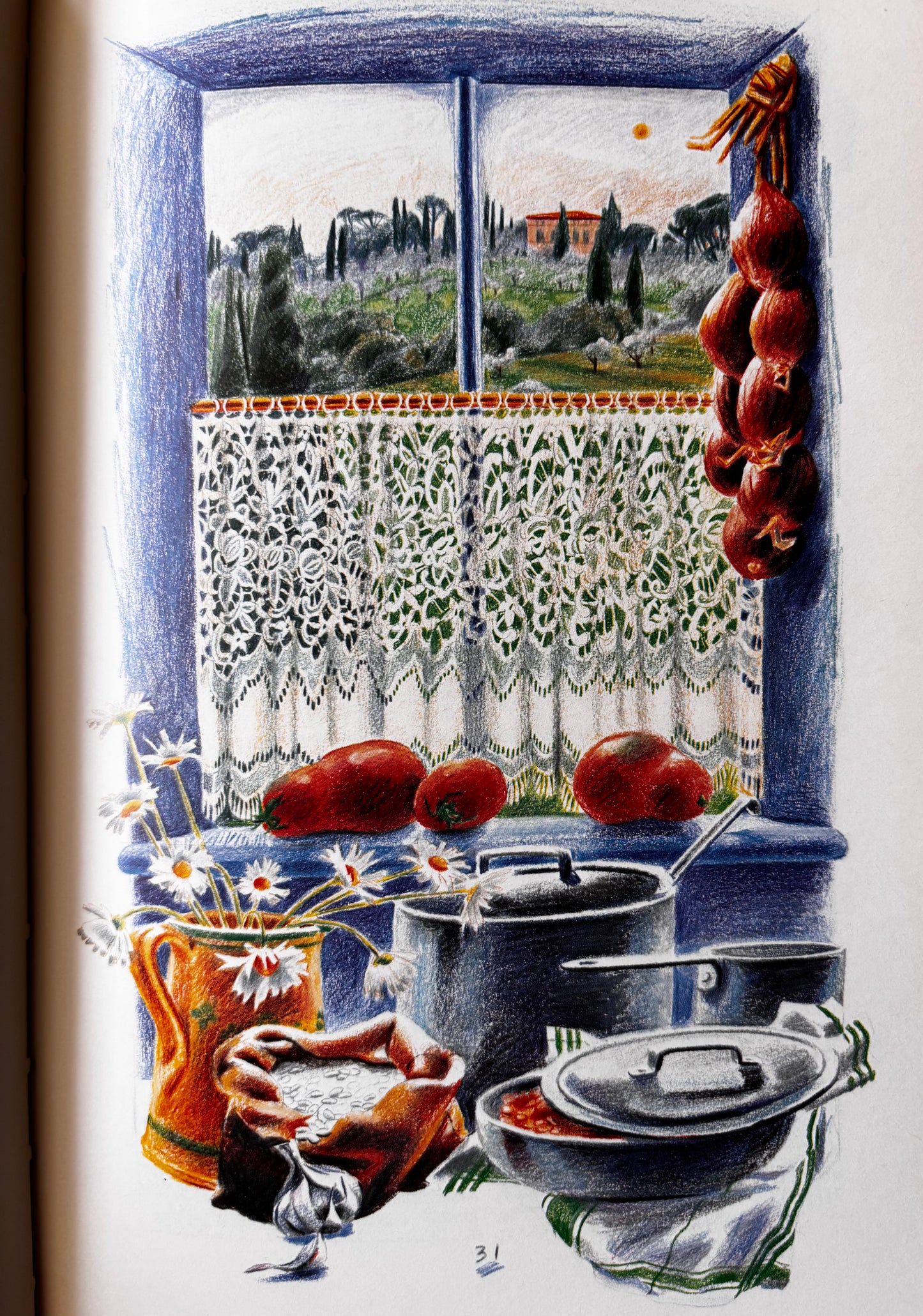 Leslie Forbes A TABLE IN TUSCANY 1st DJ 1986 2nd Imp ITALIAN RECIPES COOKBOOK