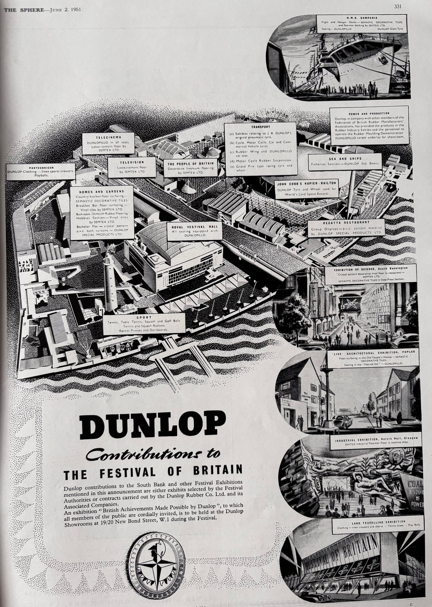 Festival of Britain Number THE SPHERE MAGAZINE June 2, 1951 ILLUSTRATED LONDON