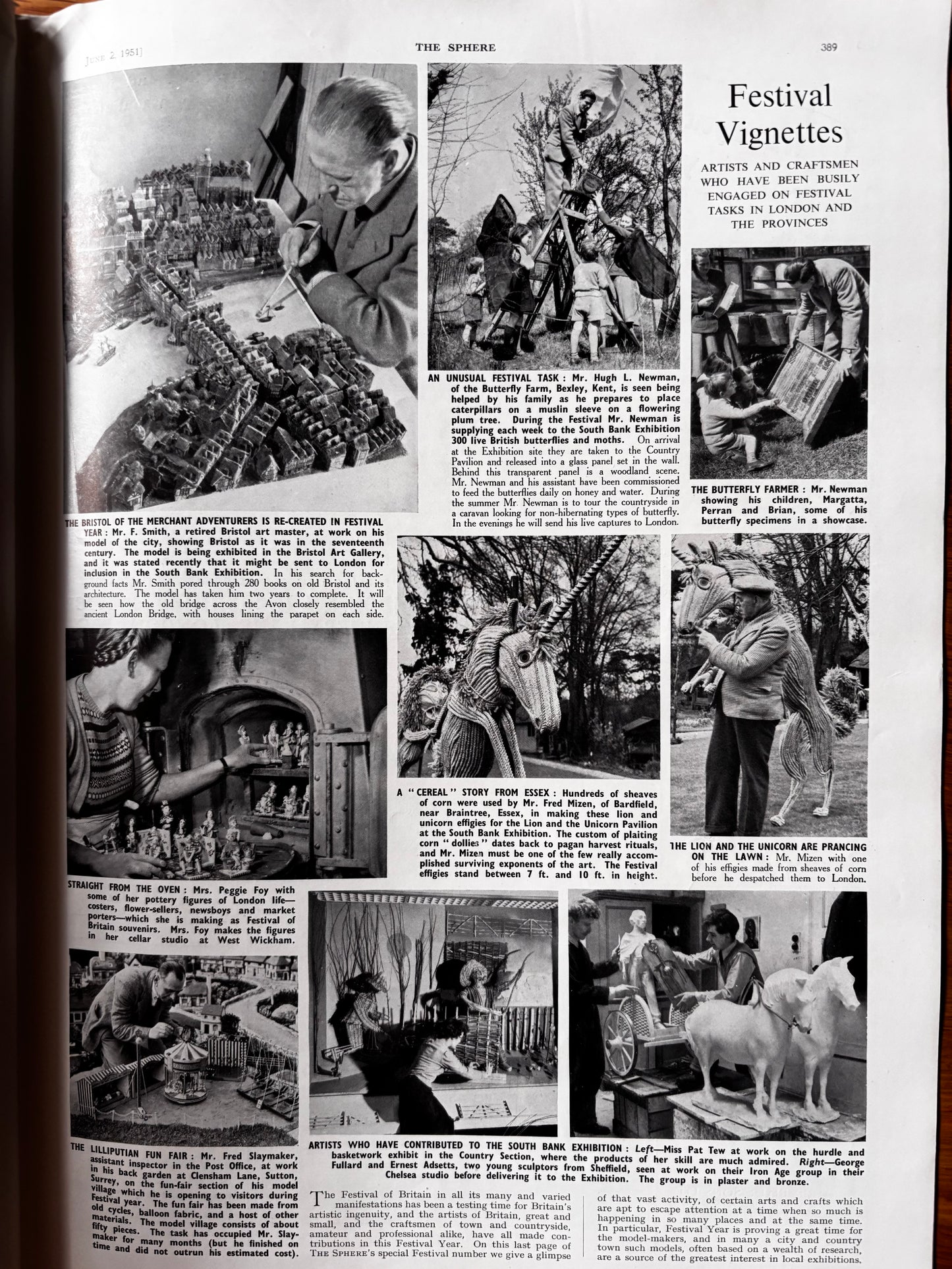 Festival of Britain Number THE SPHERE MAGAZINE June 2, 1951 ILLUSTRATED LONDON