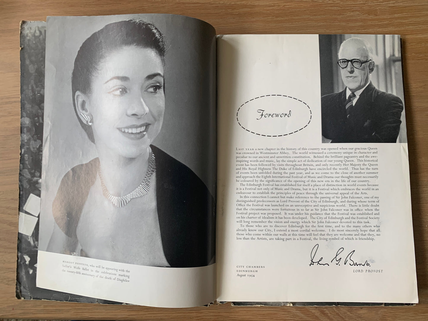 Hans Tisdall EDINBURGH INTERNATIONAL FESTIVAL 1954 Programme MOIRA SHEARA MARGOT FONTEYN - transpontinebooks