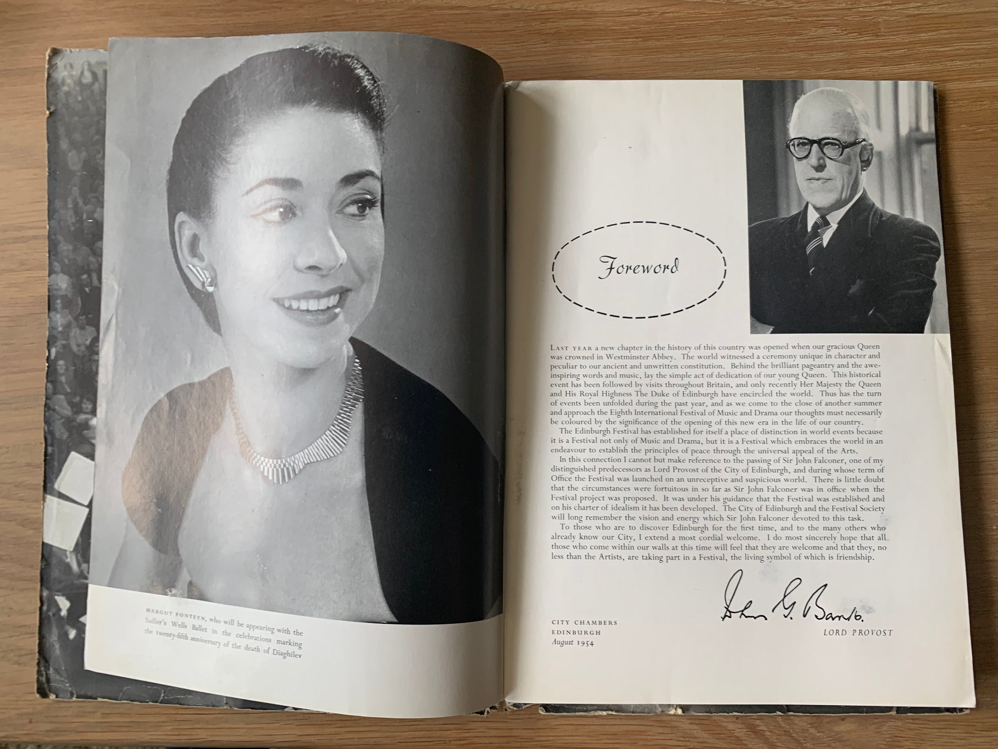 Hans Tisdall EDINBURGH INTERNATIONAL FESTIVAL 1954 Programme MOIRA SHEARA MARGOT FONTEYN - transpontinebooks