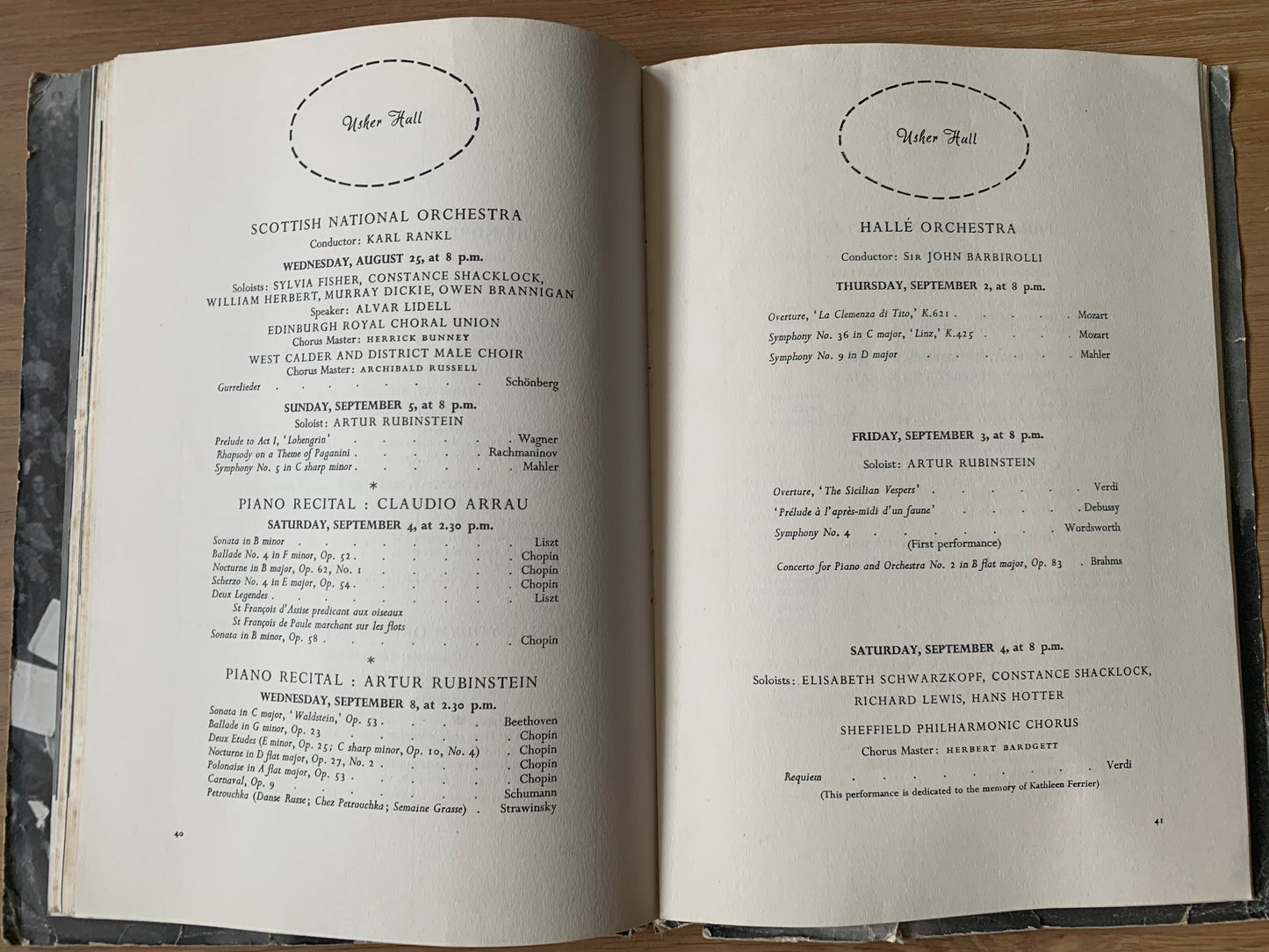 Hans Tisdall EDINBURGH INTERNATIONAL FESTIVAL 1954 Programme MOIRA SHEARA MARGOT FONTEYN - transpontinebooks