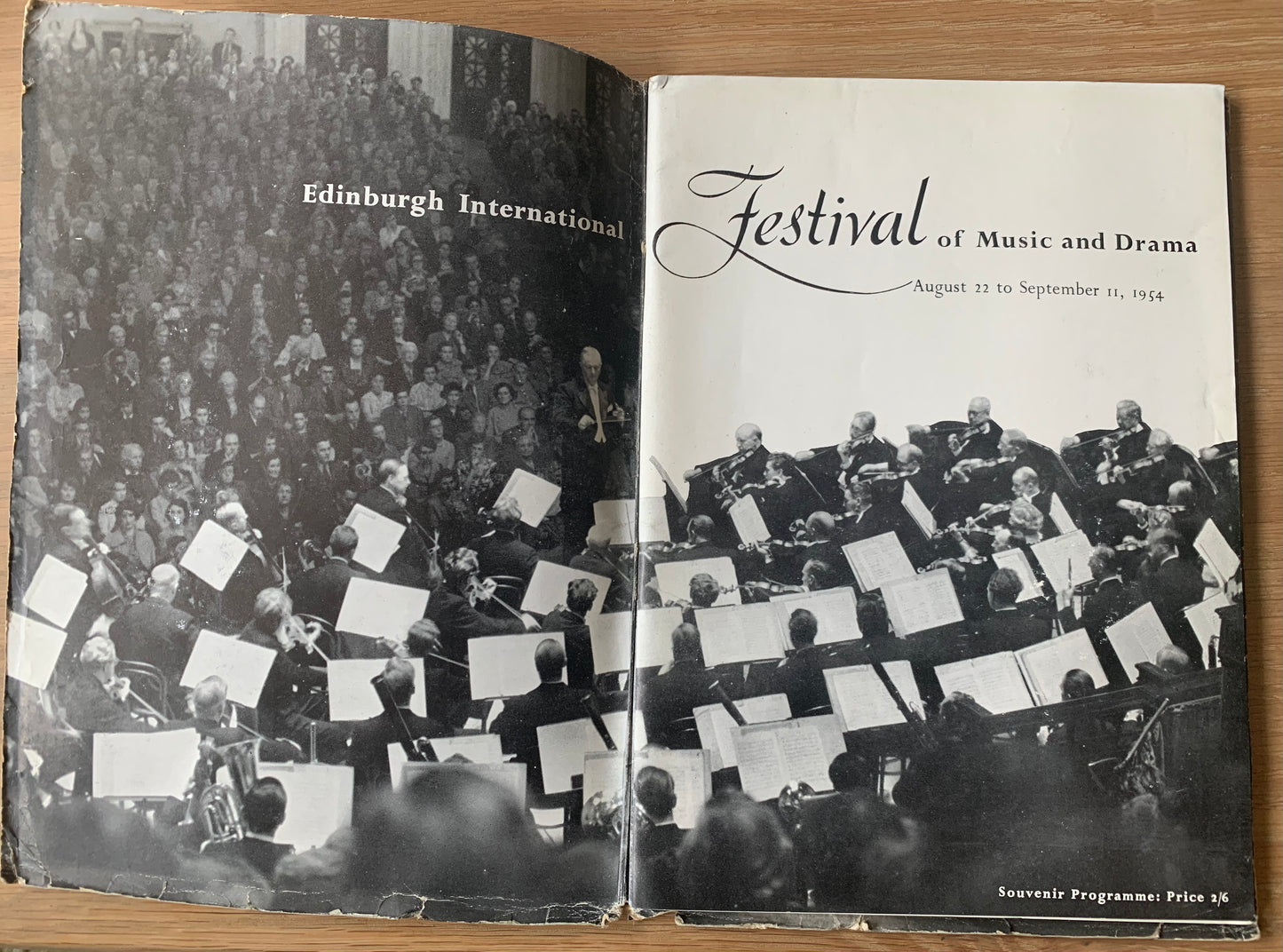 Hans Tisdall EDINBURGH INTERNATIONAL FESTIVAL 1954 Programme MOIRA SHEARA MARGOT FONTEYN - transpontinebooks