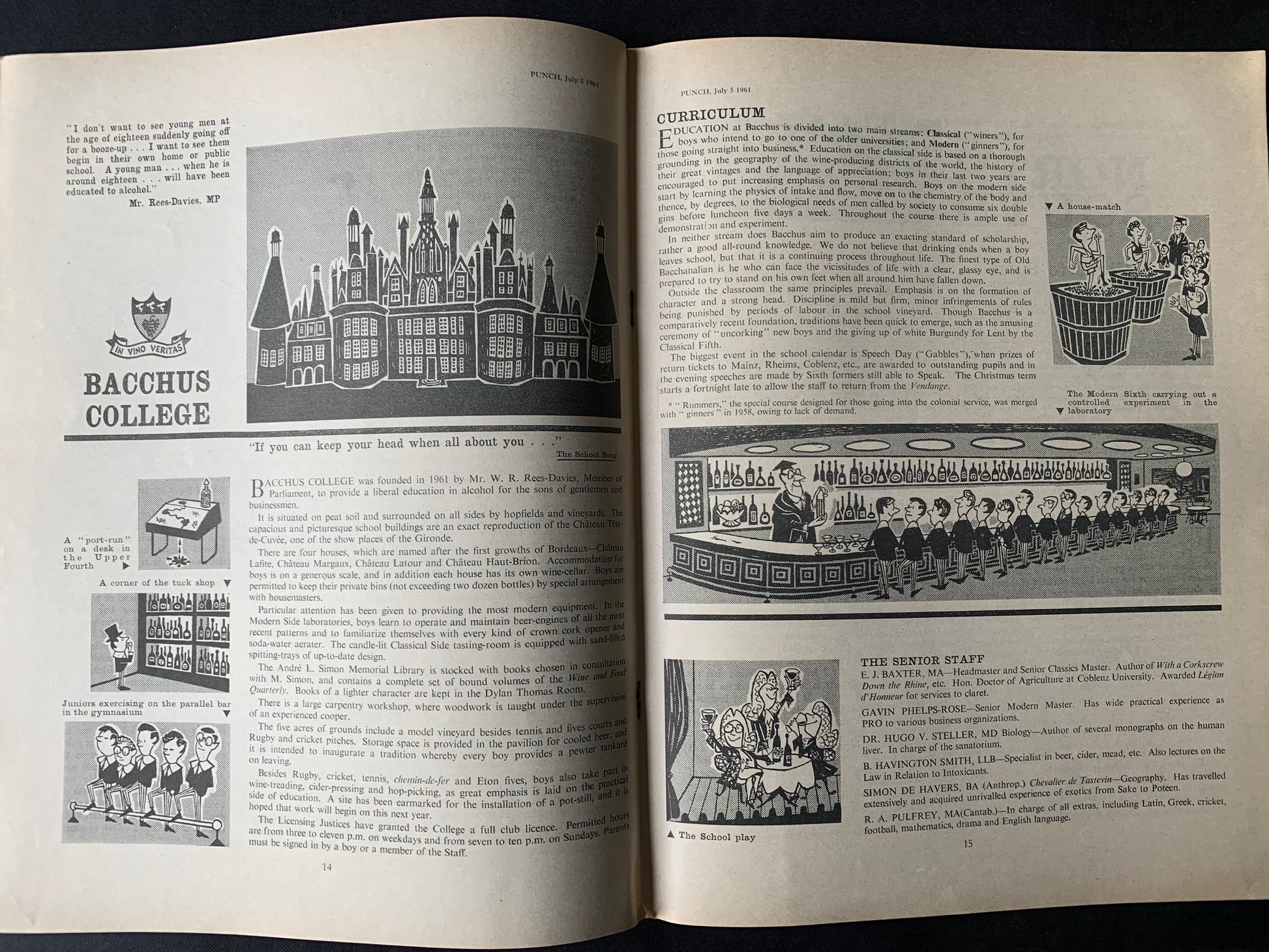 PUNCH MAGAZINE July 5 1961 Brockbank ROWING REGATTA WEEK - transpontinebooks