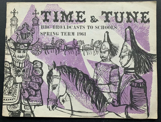 Barker Carol TIME AND TUNE 1961 BBC Broadcasts To Schools MUSIC BOOK 60's London - transpontinebooks