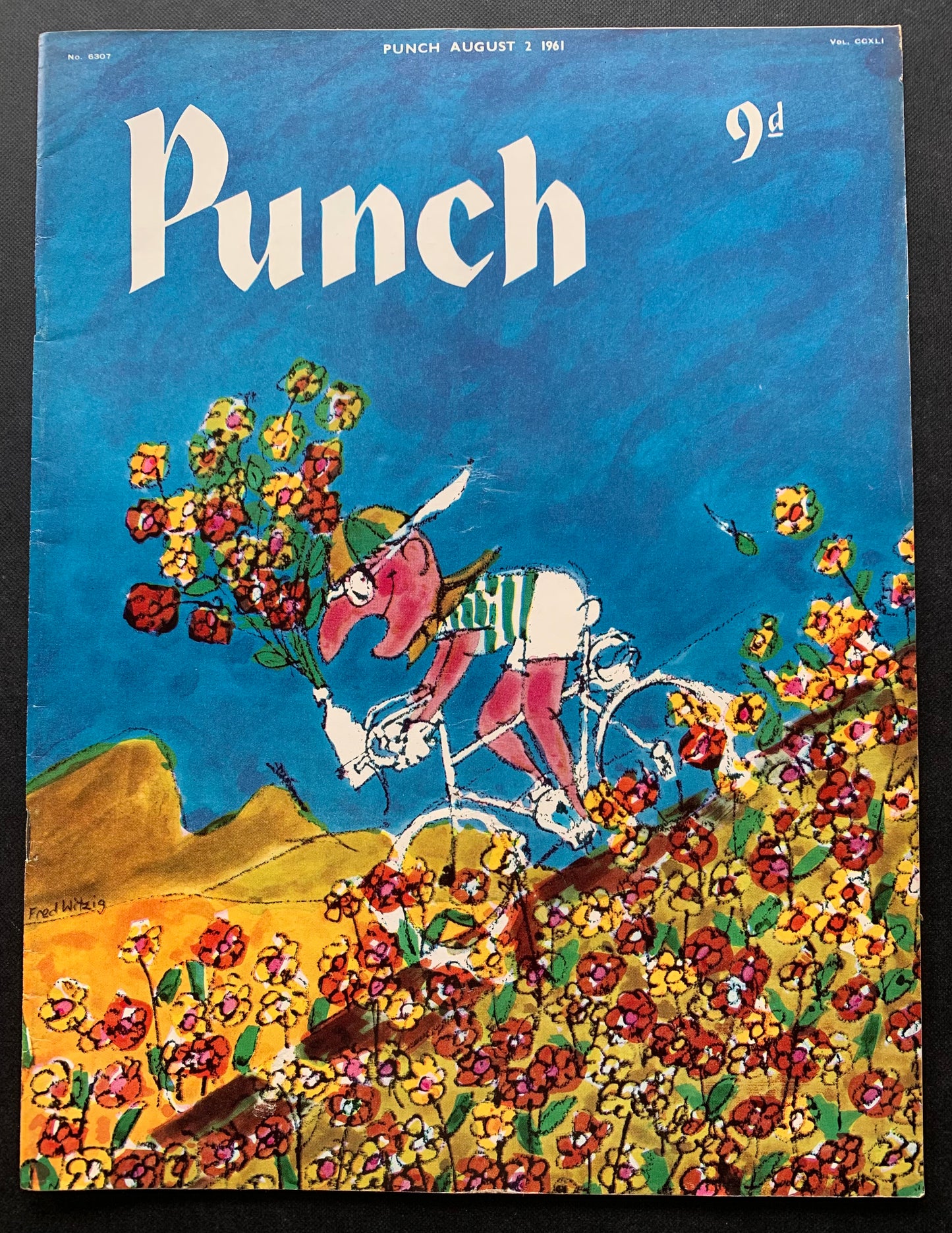 Witzig Fred PUNCH MAGAZINE August 2 1961 Ronald Searle John Aldridge - transpontinebooks