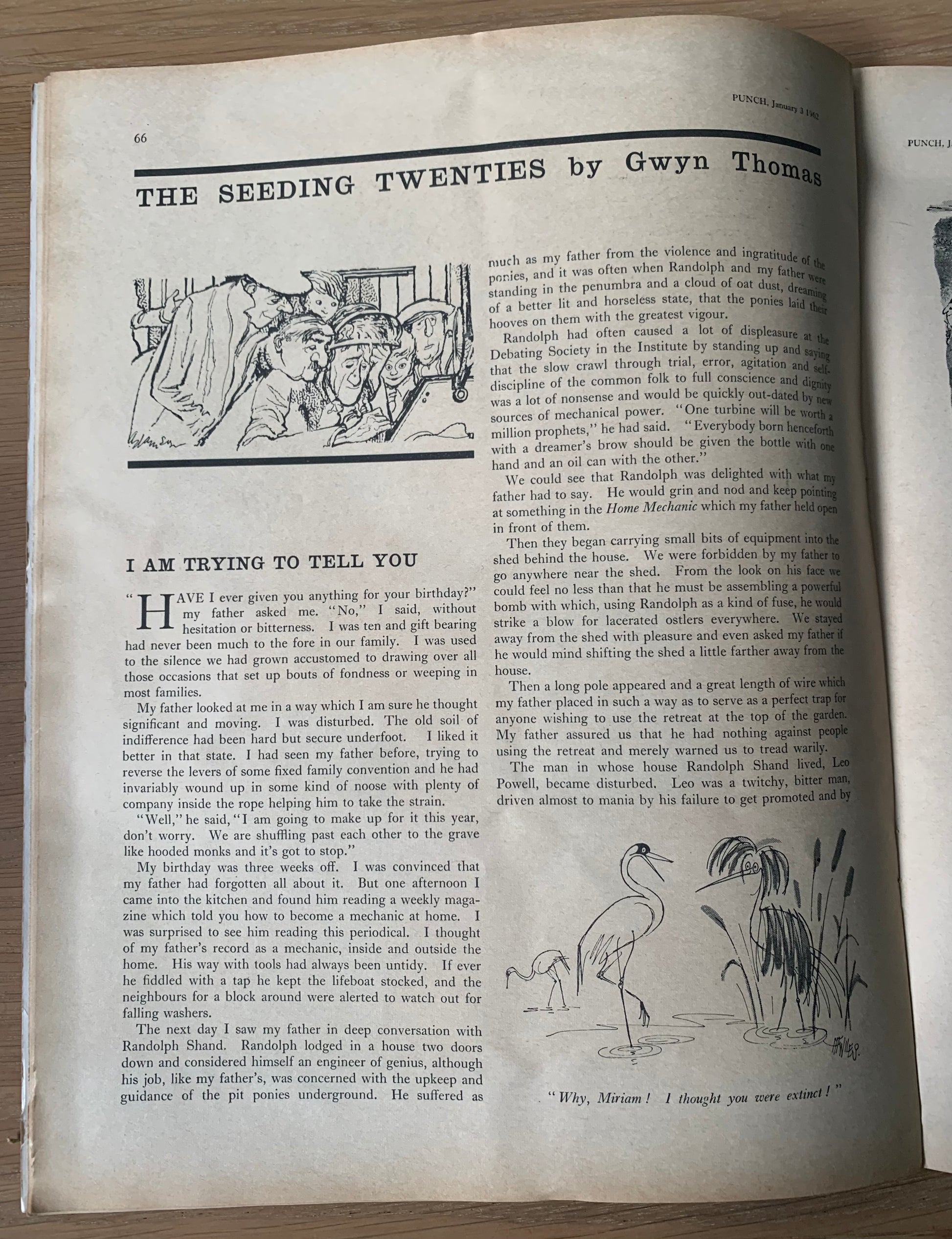 Ronald Searle PUNCH MAGAZINE January 3 1962 ART CARTOONS - transpontinebooks