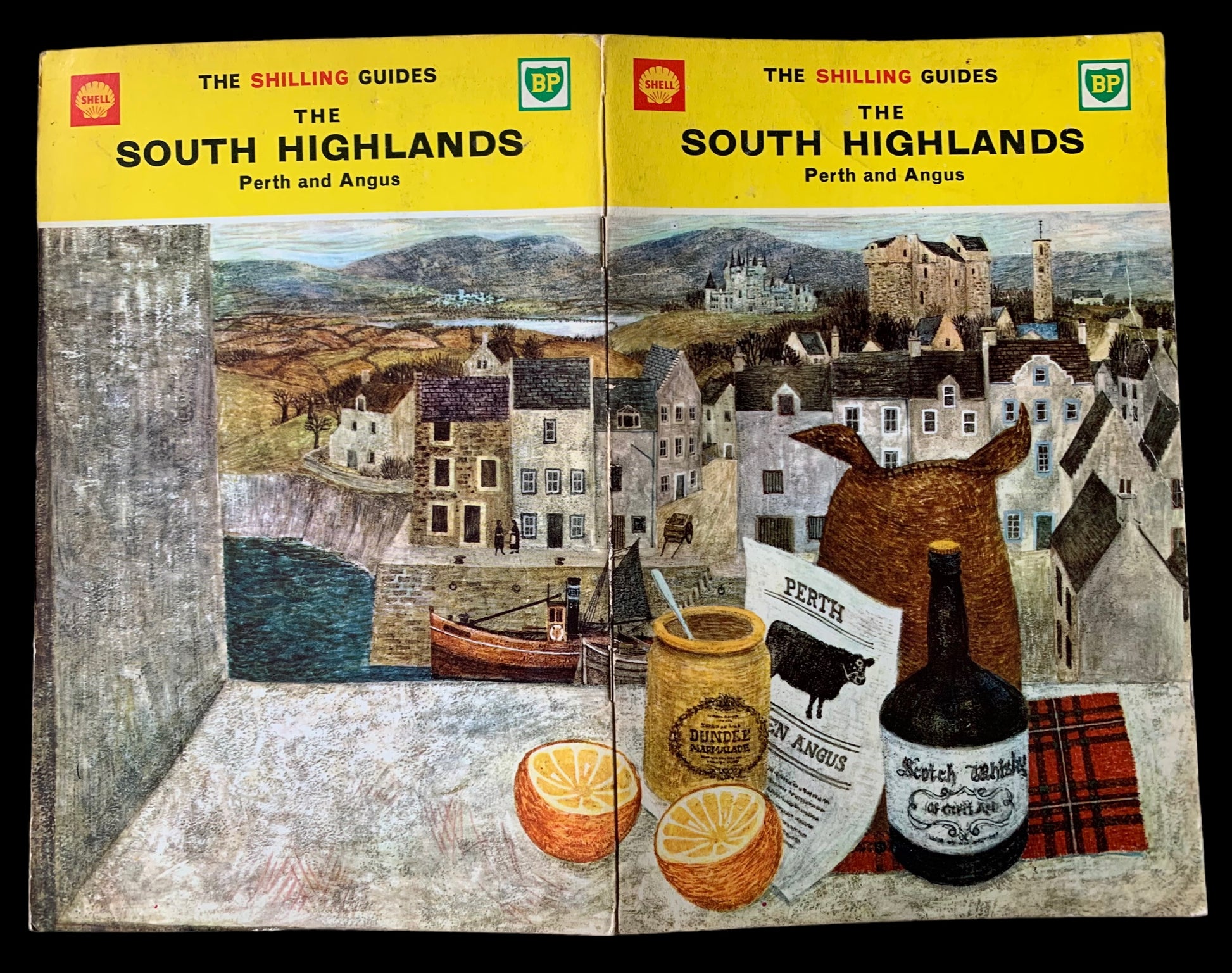 Thomas Swimmer THE SOUTH HIGHLANDS Perth Angus SHILLING GUIDE 1963 - transpontinebooks