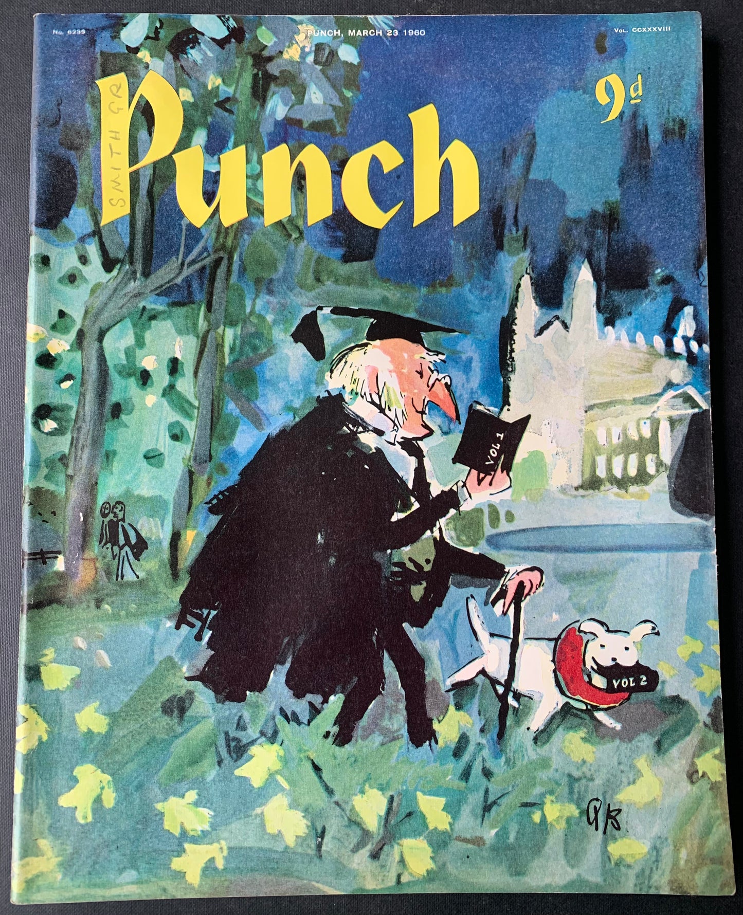 Blake Quentin PUNCH MAGAZINE March 1960 CAMBRIDGE UNIVERSITY BACKS - transpontinebooks