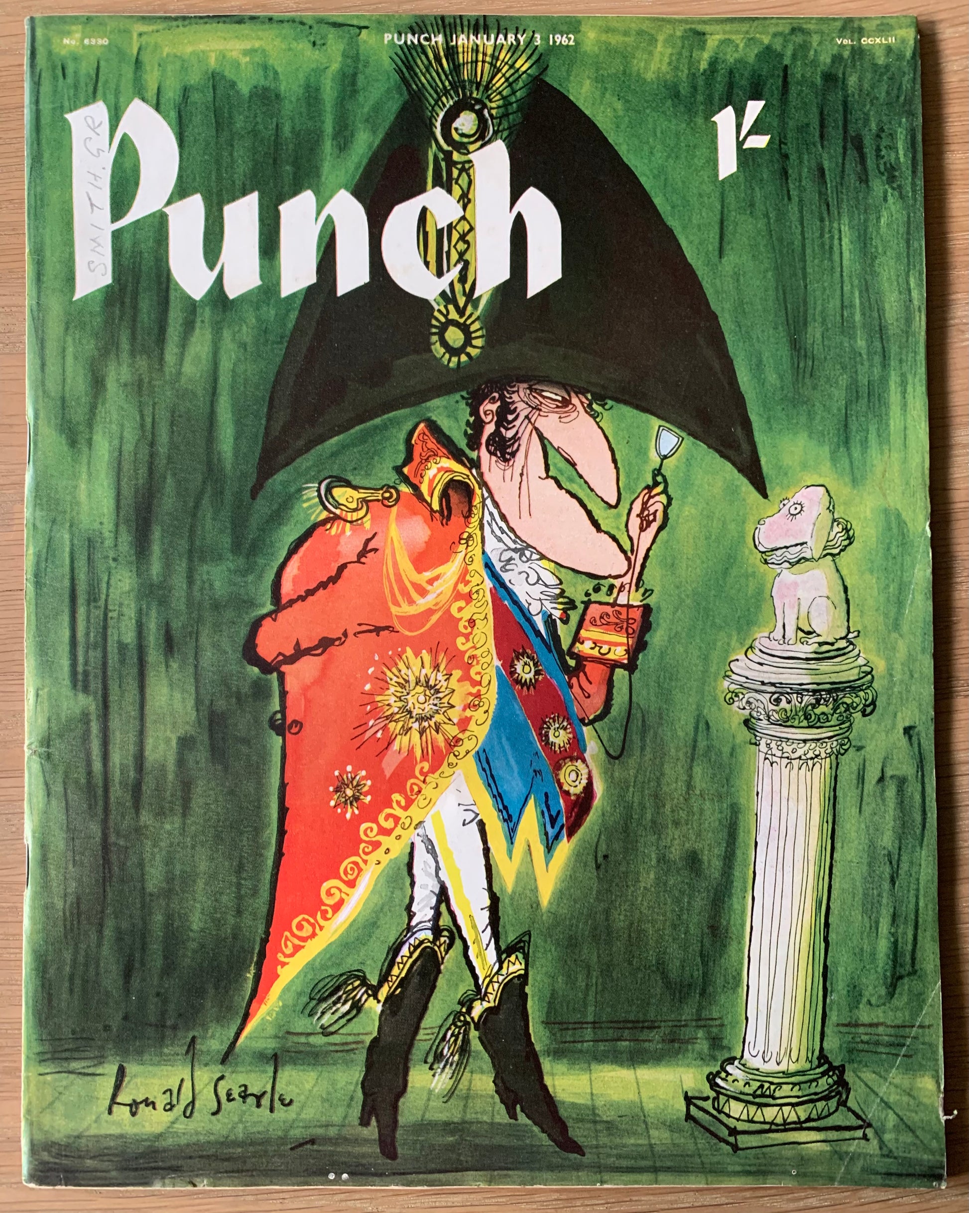 Ronald Searle PUNCH MAGAZINE January 3 1962 ART CARTOONS - transpontinebooks