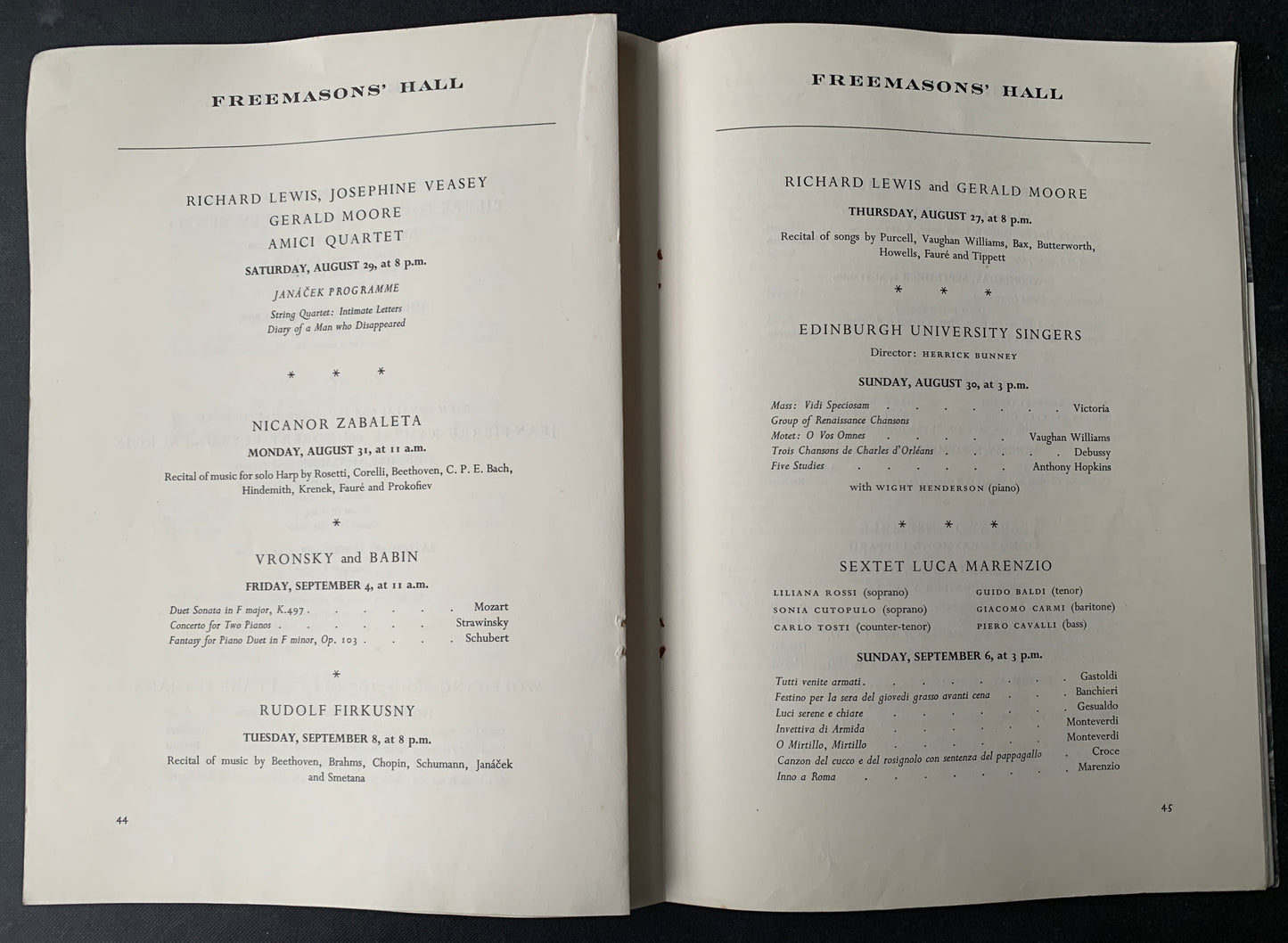 EDINBURGH FESTIVAL INTERNATIONAL 1959 Programme Robin Phillipson JOHN BETJEMAN William Walton - transpontinebooks