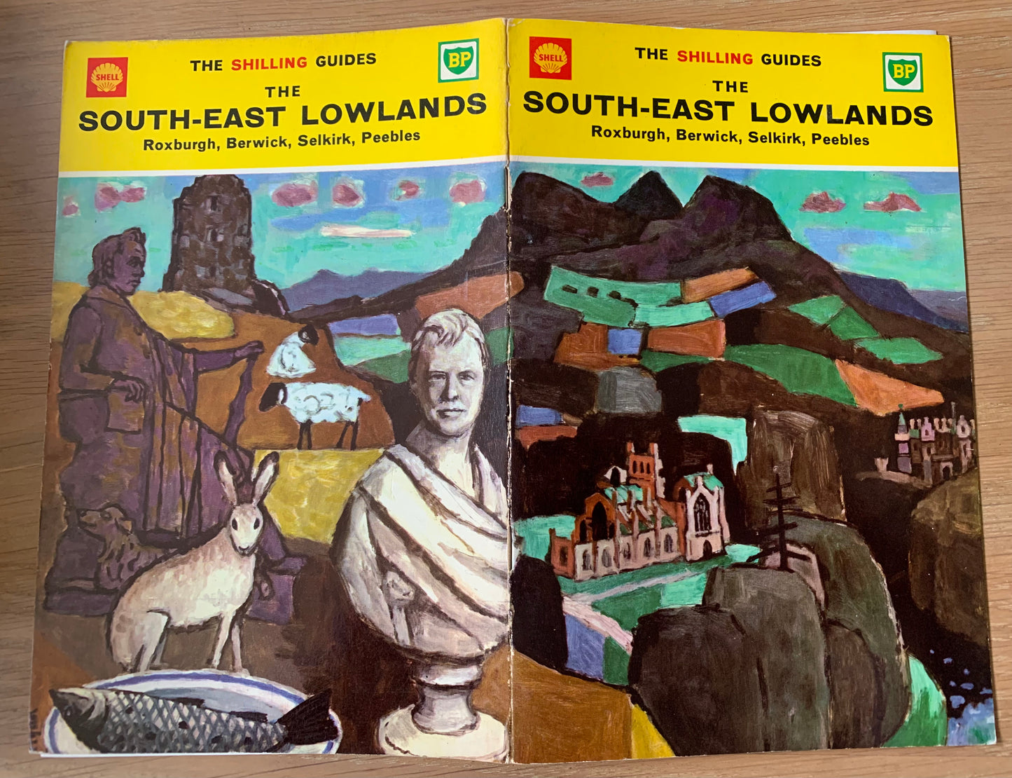 Julian Trevelyan SOUTH EAST LOWLANDS SCOTLAND SHILLING GUIDE 1963 - transpontinebooks