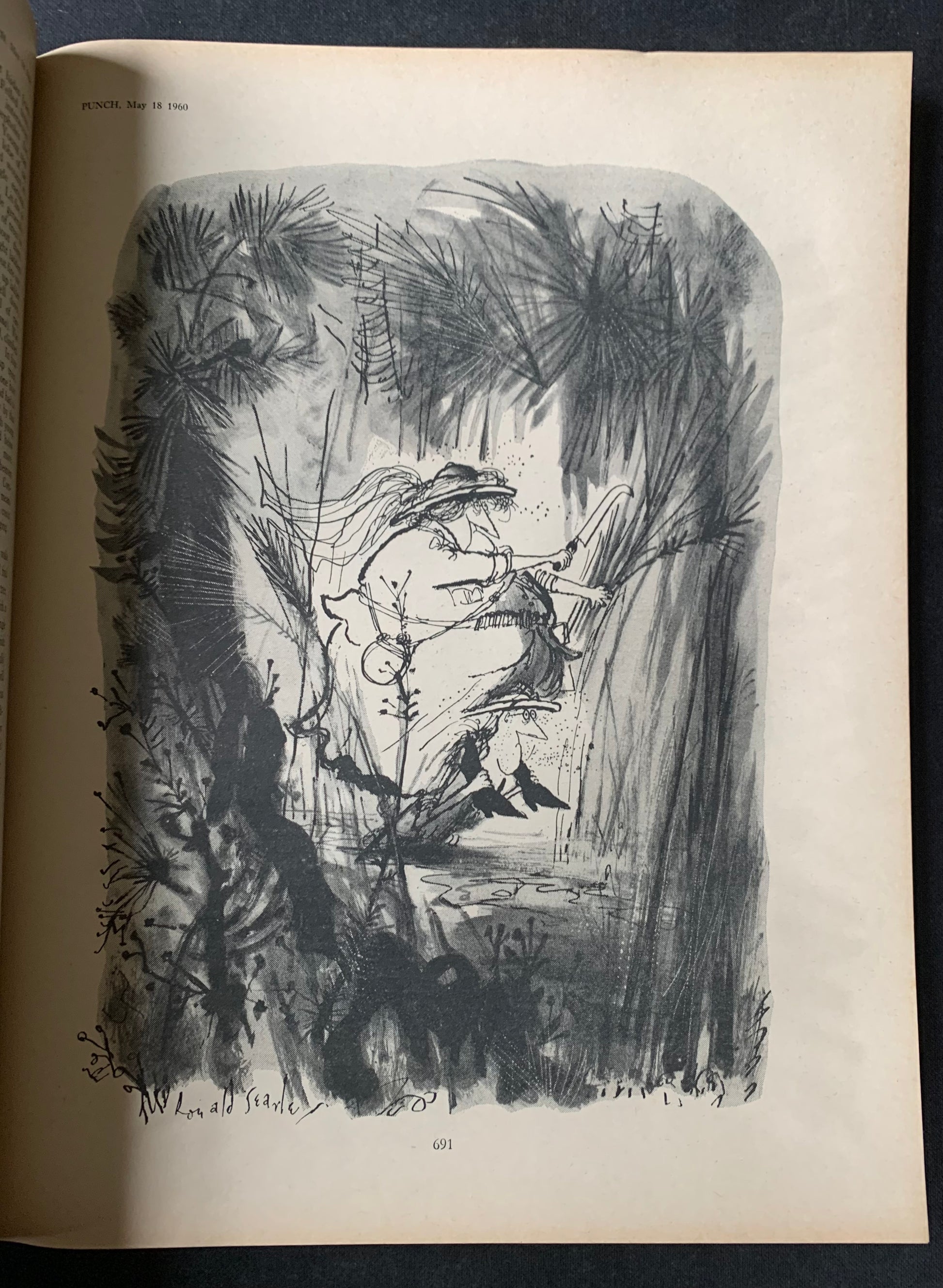 Blake Quentin PUNCH MAGAZINE May 18 1960 Ronald Searle Swans - transpontinebooks