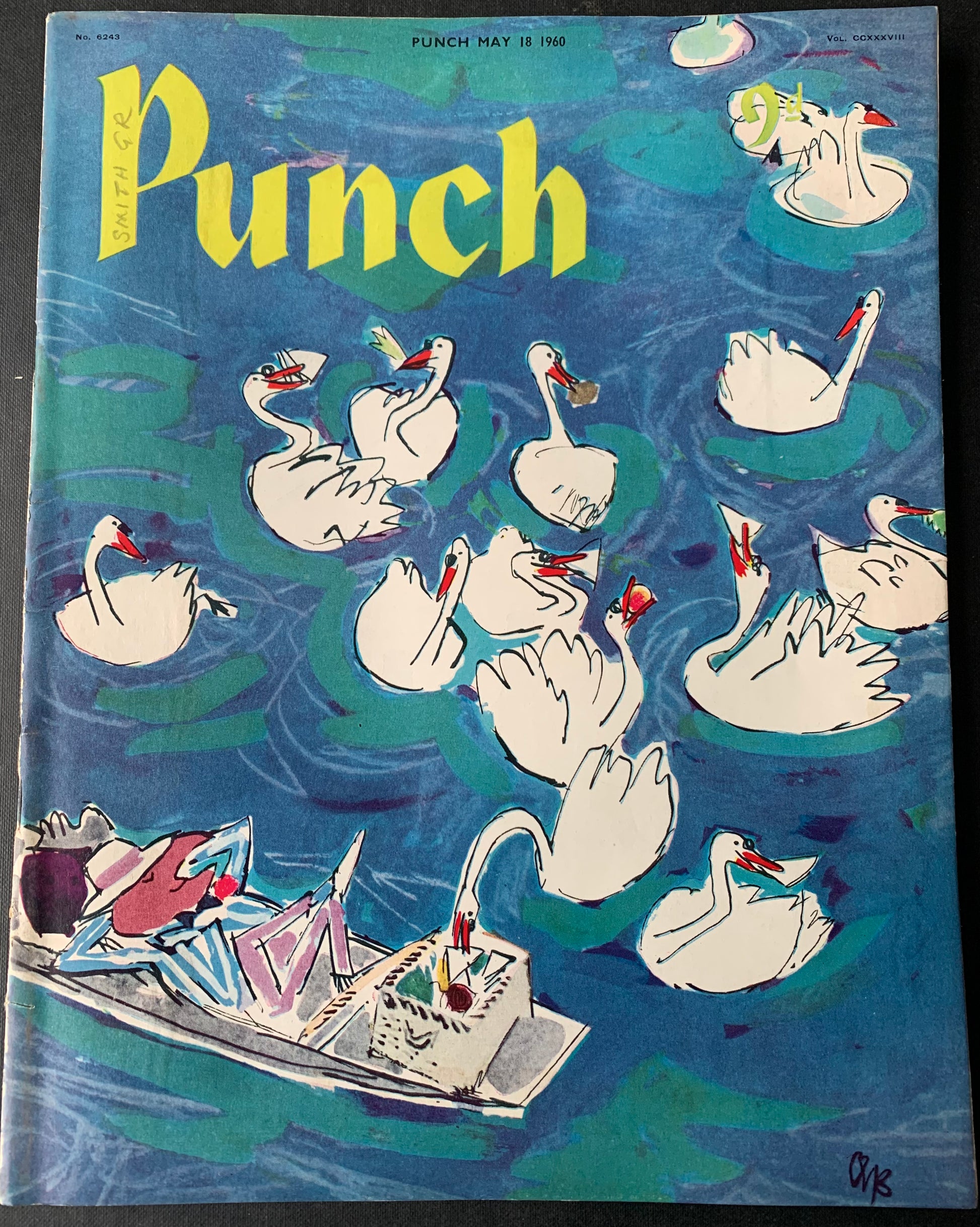 Blake Quentin PUNCH MAGAZINE May 18 1960 Ronald Searle Swans - transpontinebooks