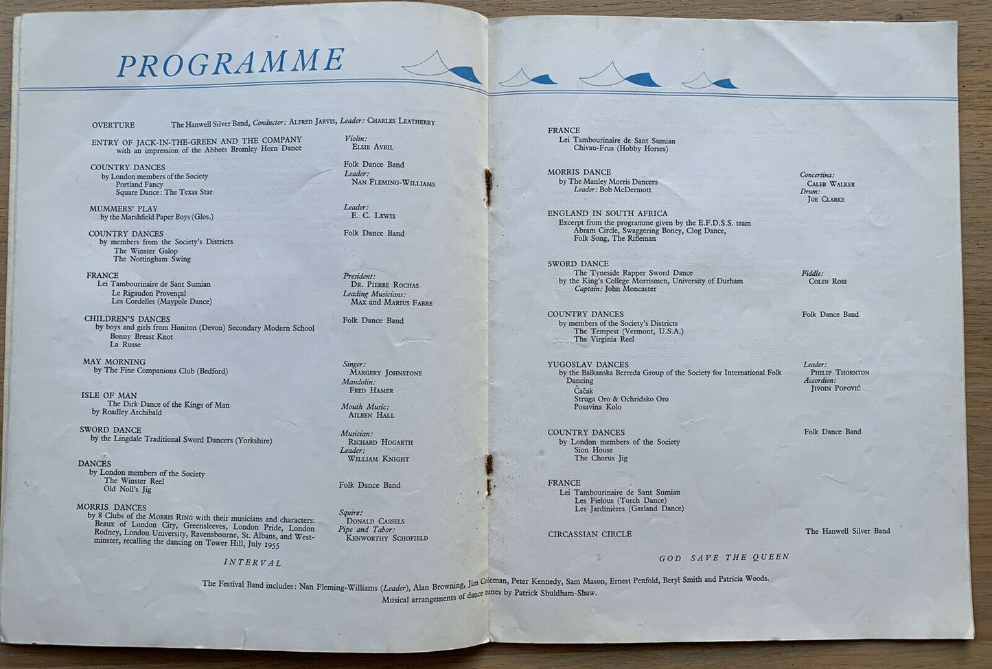 ENGLISH FOLK DANCE FESTIVAL1956 Design Research Unit PROGRAMME Chris Timings - transpontinebooks