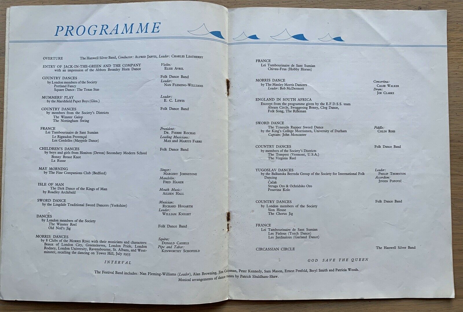 ENGLISH FOLK DANCE FESTIVAL1956 Design Research Unit PROGRAMME Chris Timings - transpontinebooks