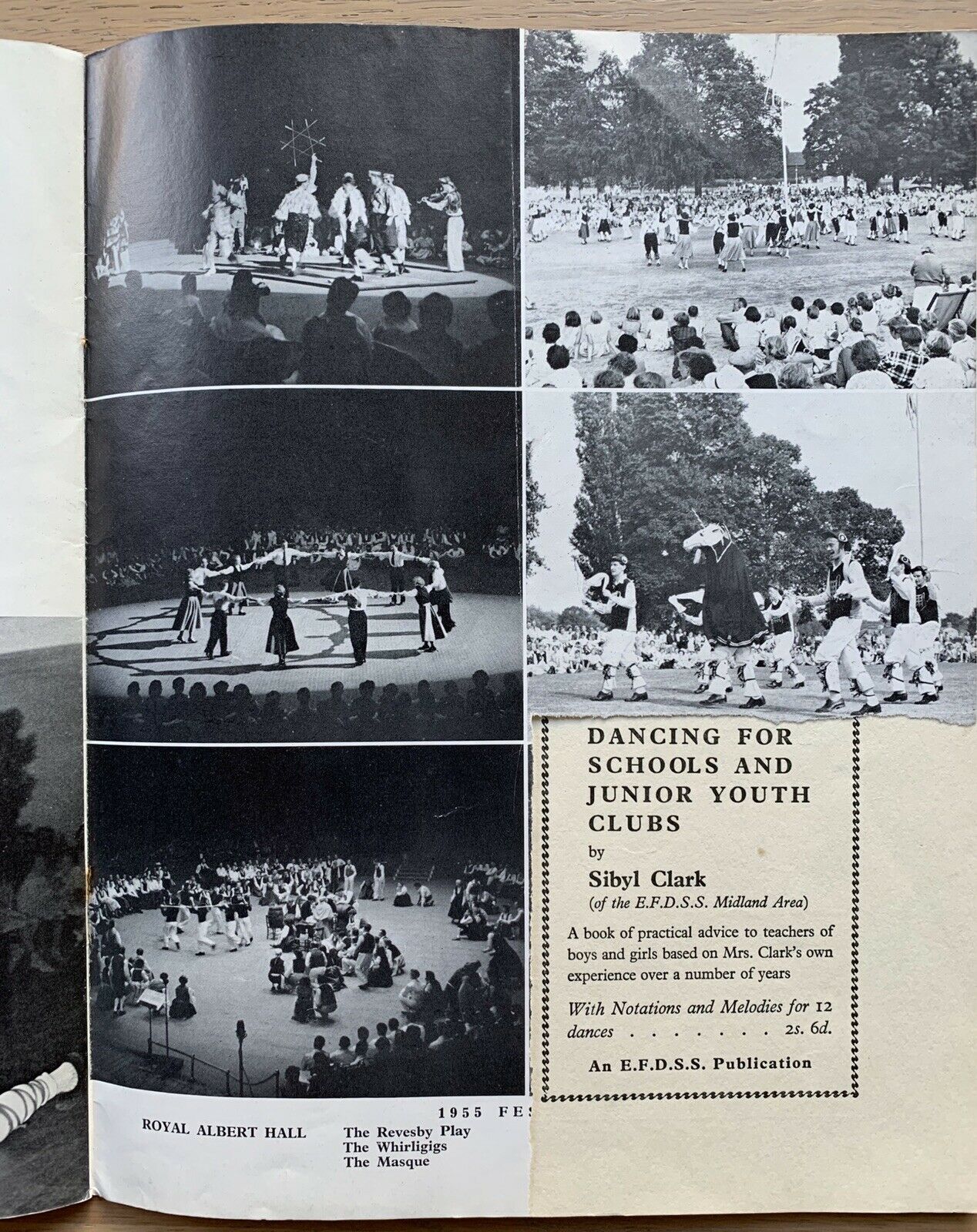 ENGLISH FOLK DANCE FESTIVAL1956 Design Research Unit PROGRAMME Chris Timings - transpontinebooks